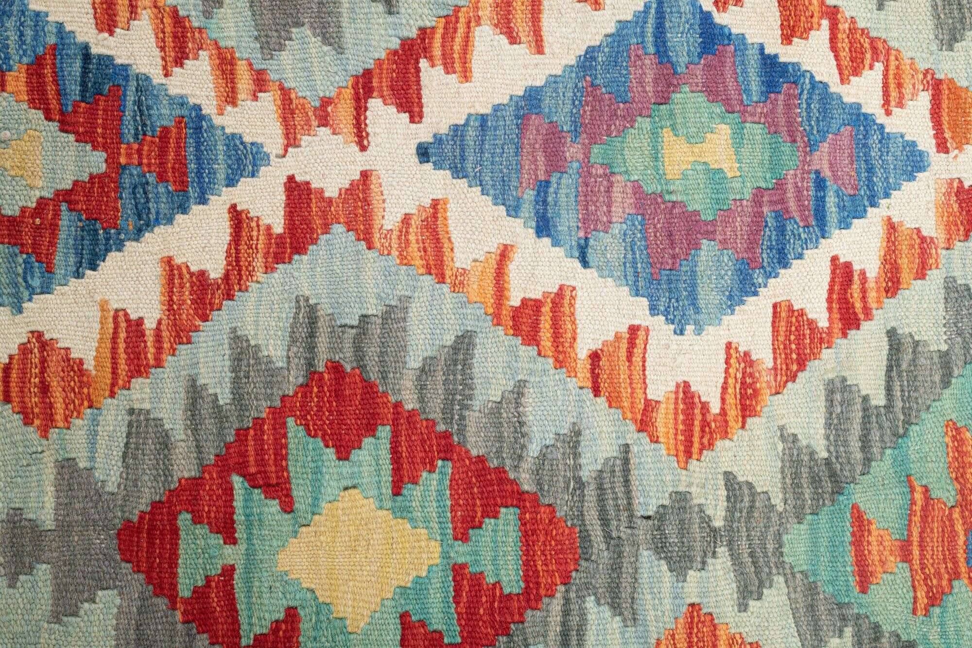 tablashah_5767_800multicolor_434954_2 Kelim Teppich Tablashah Handgewebt Schurwolle bunt 303x495cm