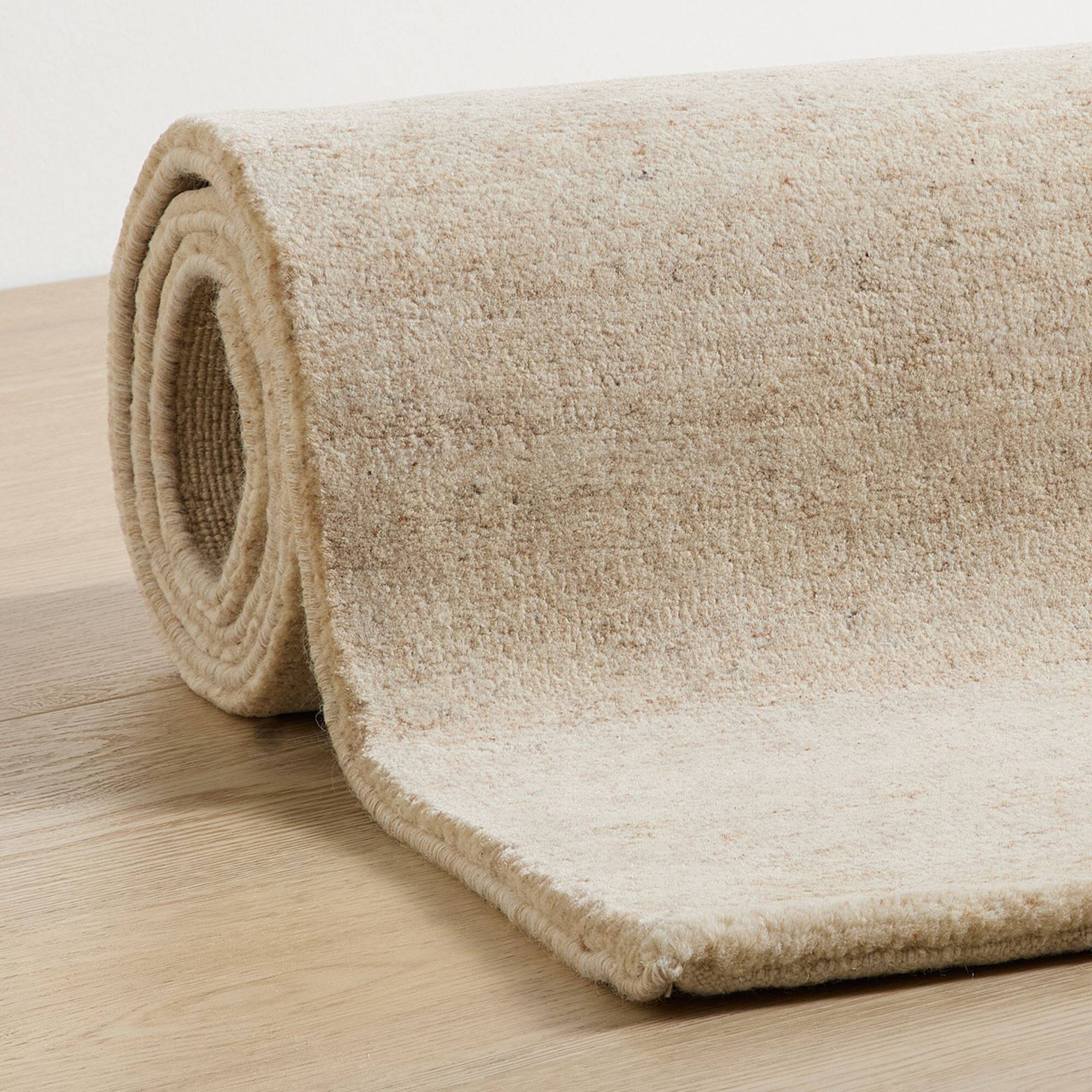 Natur Pur Teppich "Heaven" einfarbig in 186-sand