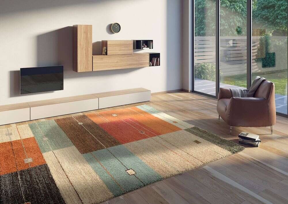 1350-567-1 Castle Modena Teppich Moderner Design Teppich Shaggy Teppich