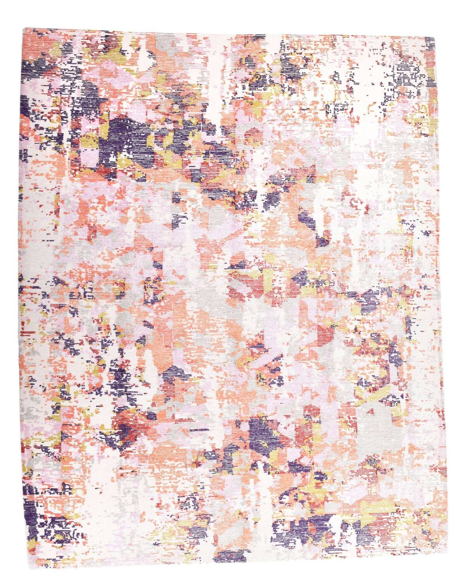 ribeyesilk60_c2395_750purple_111225_1 Nepal Teppich Rib Eye Silk 60 Design Seide Wolle 243x305cm bunt