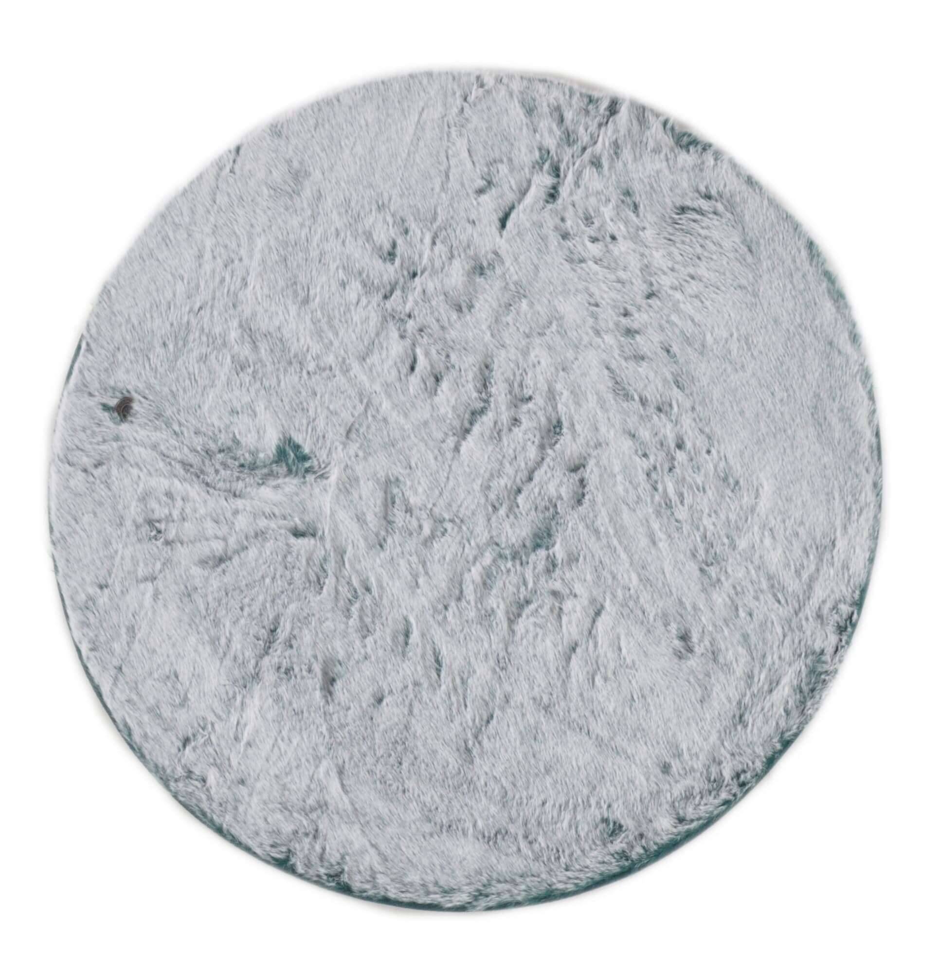 Furry_UNI_720turquoise_419882_25WepkbnXjjnaJN Furry uni rund Tom Tailor Hochflor Teppich Einfarbig