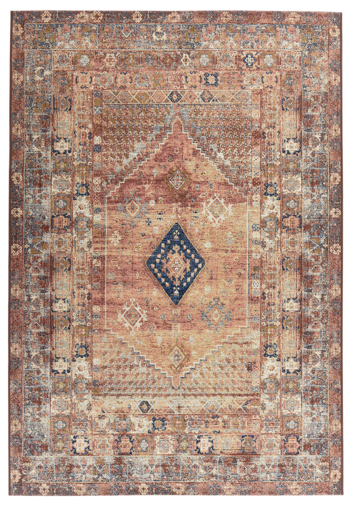 FunkyOutdoor_OrientTwo_440rust_426439_1 Tom Tailor FUNKY IN- OUTDOOR Orient Two Teppich Flachgewebe