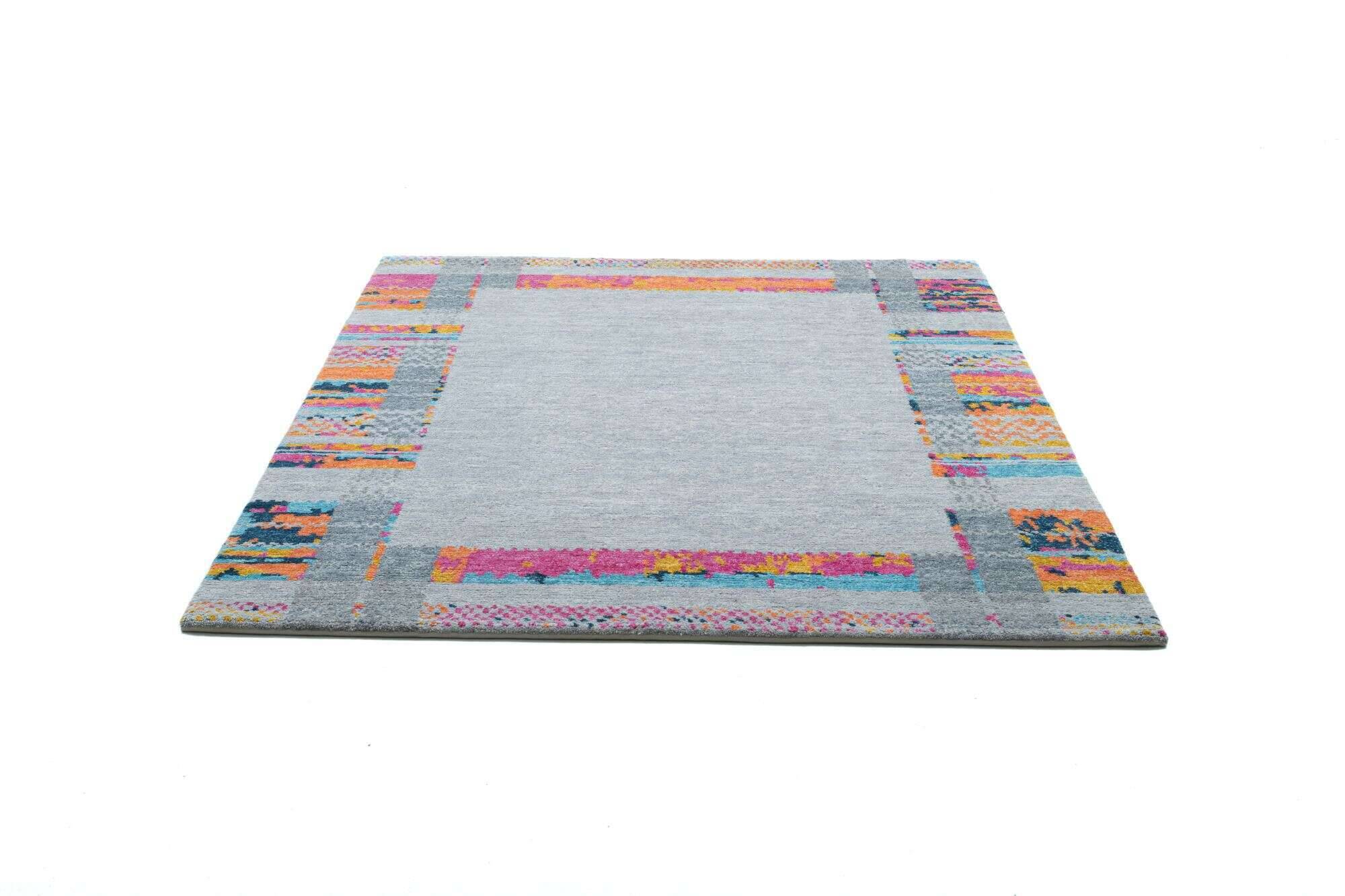 sangri_rs681_655greymulti_412502_22 Sangri Teppich Nepal Design RS681 Handgeknüpft Wunschmaß