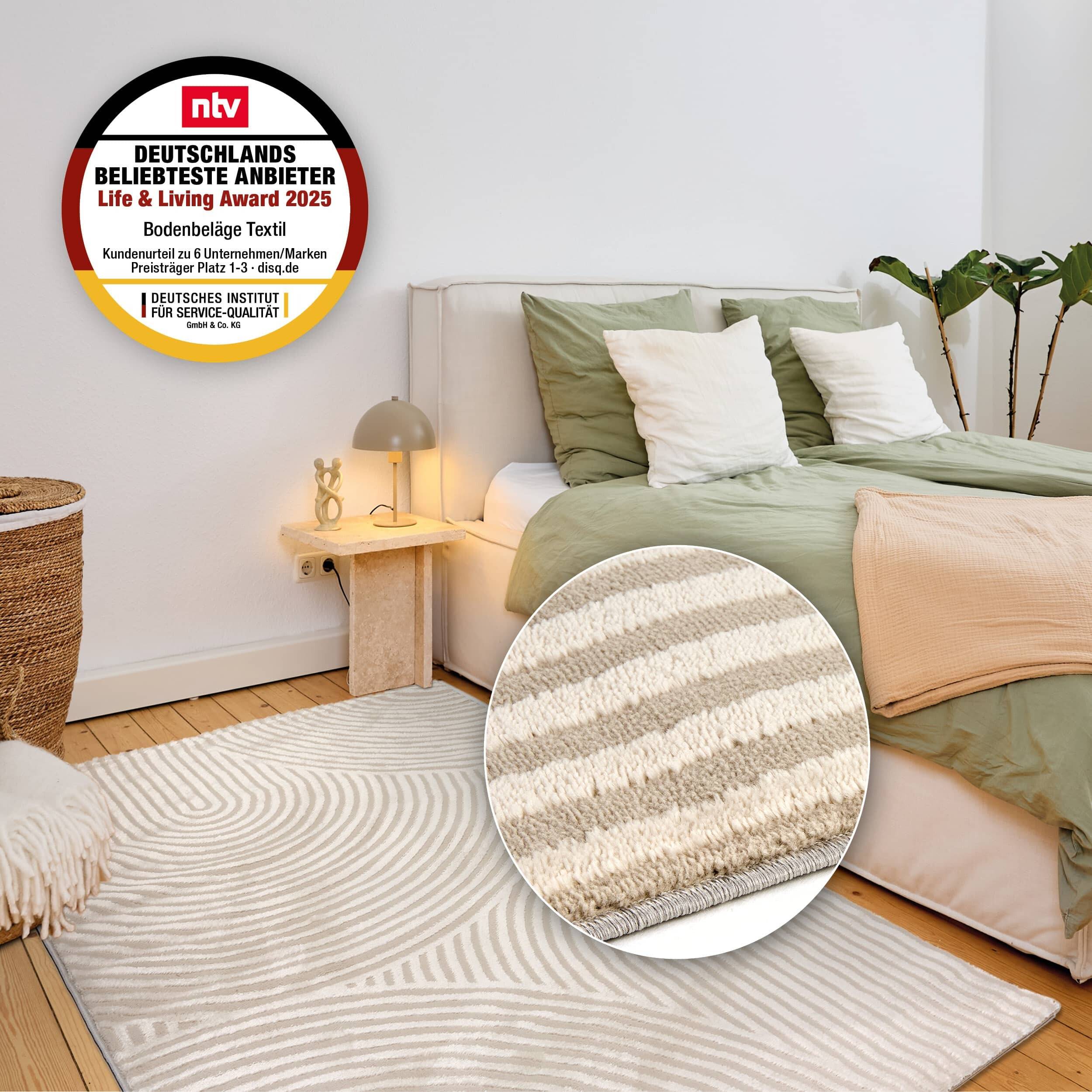 Vintageteppich Jules D.253 C. 003 Kringel creme Vintageteppich Jules D.253 C. 003 Kringel creme