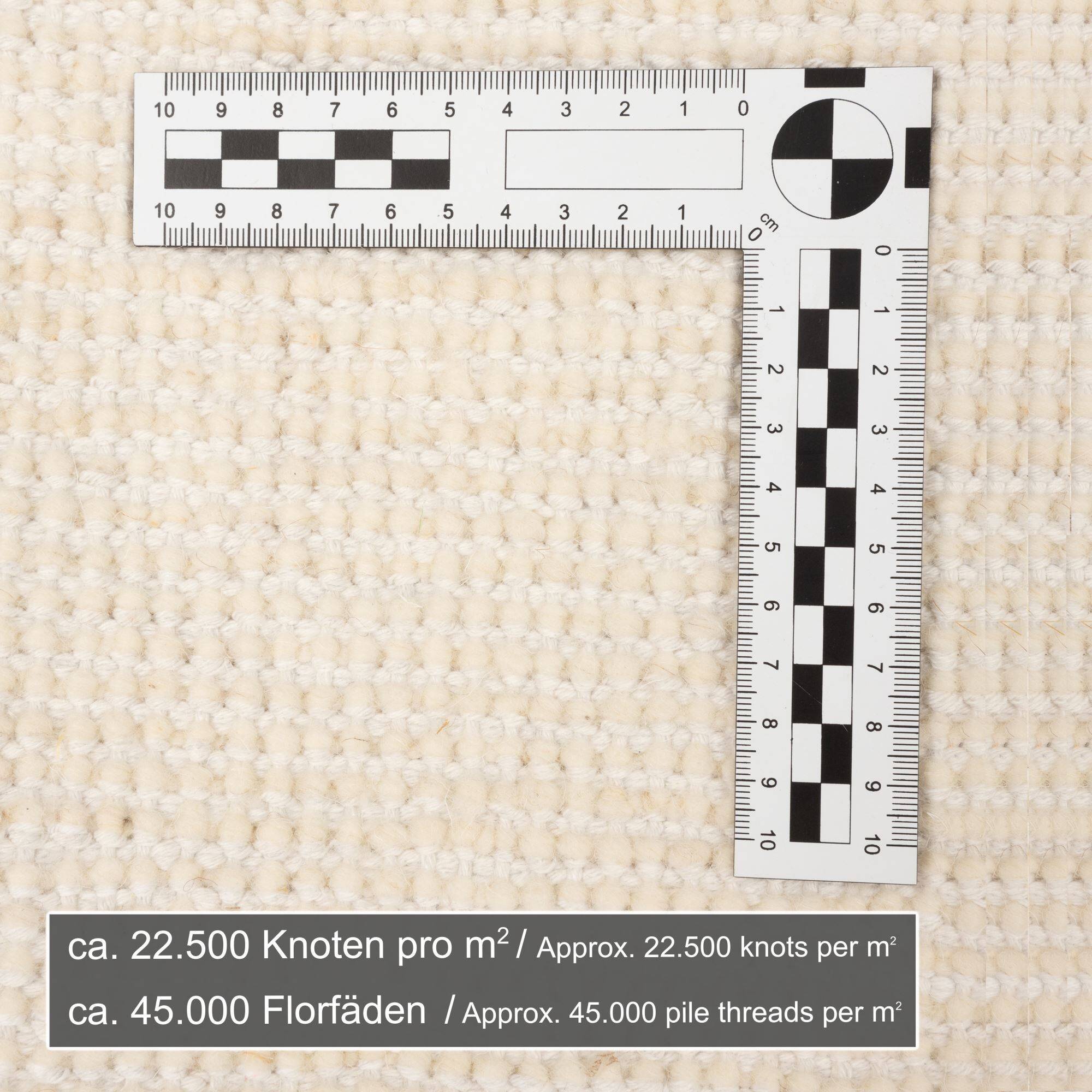 Handgeknüpfter Berber Teppich Hadj aus Marokko Schurwolle