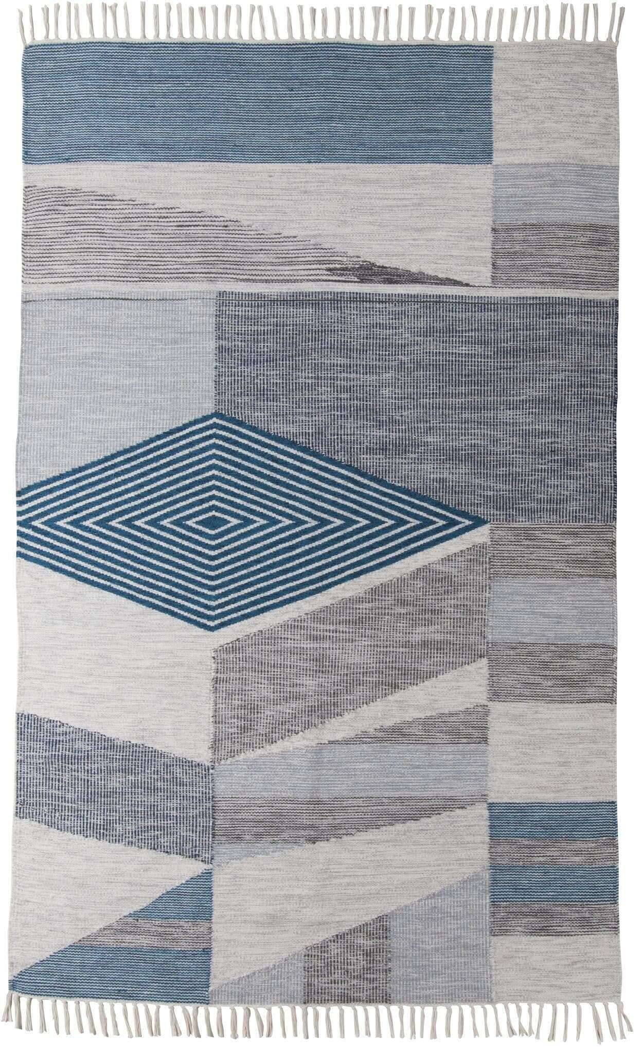 Vintage_modernkelim_725turquoise-multi_408161_1 Kelim Teppich Modern Handgewebt Naturteppich