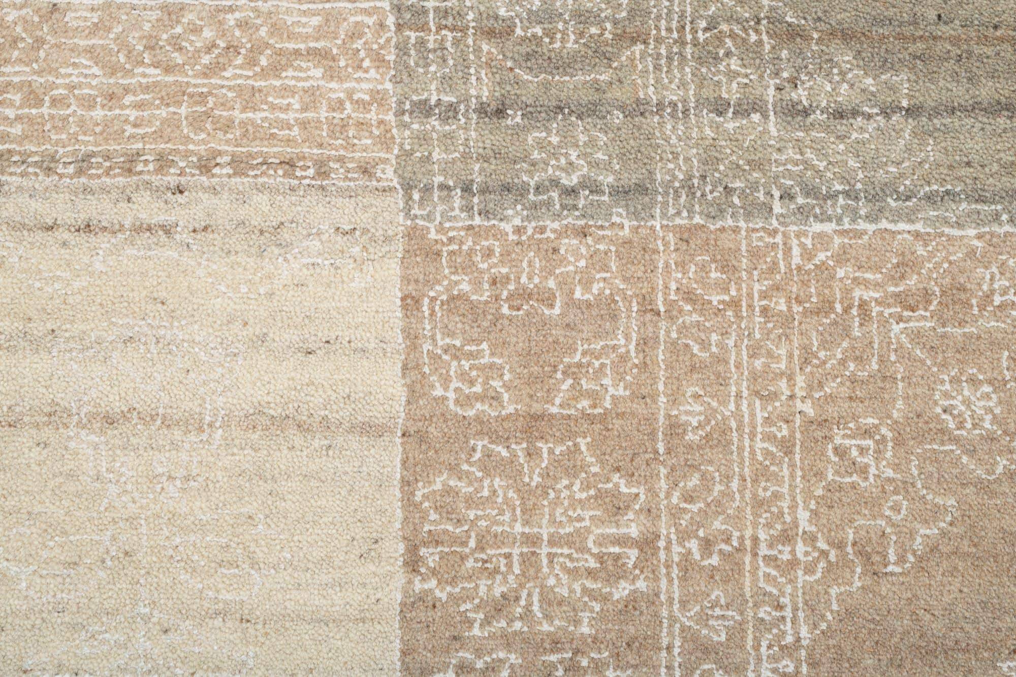 Patchwork Teppich PATCH Handgeknüpft beige 140x200cm Patchwork Teppich PATCH Handgeknüpft beige 140x200cm