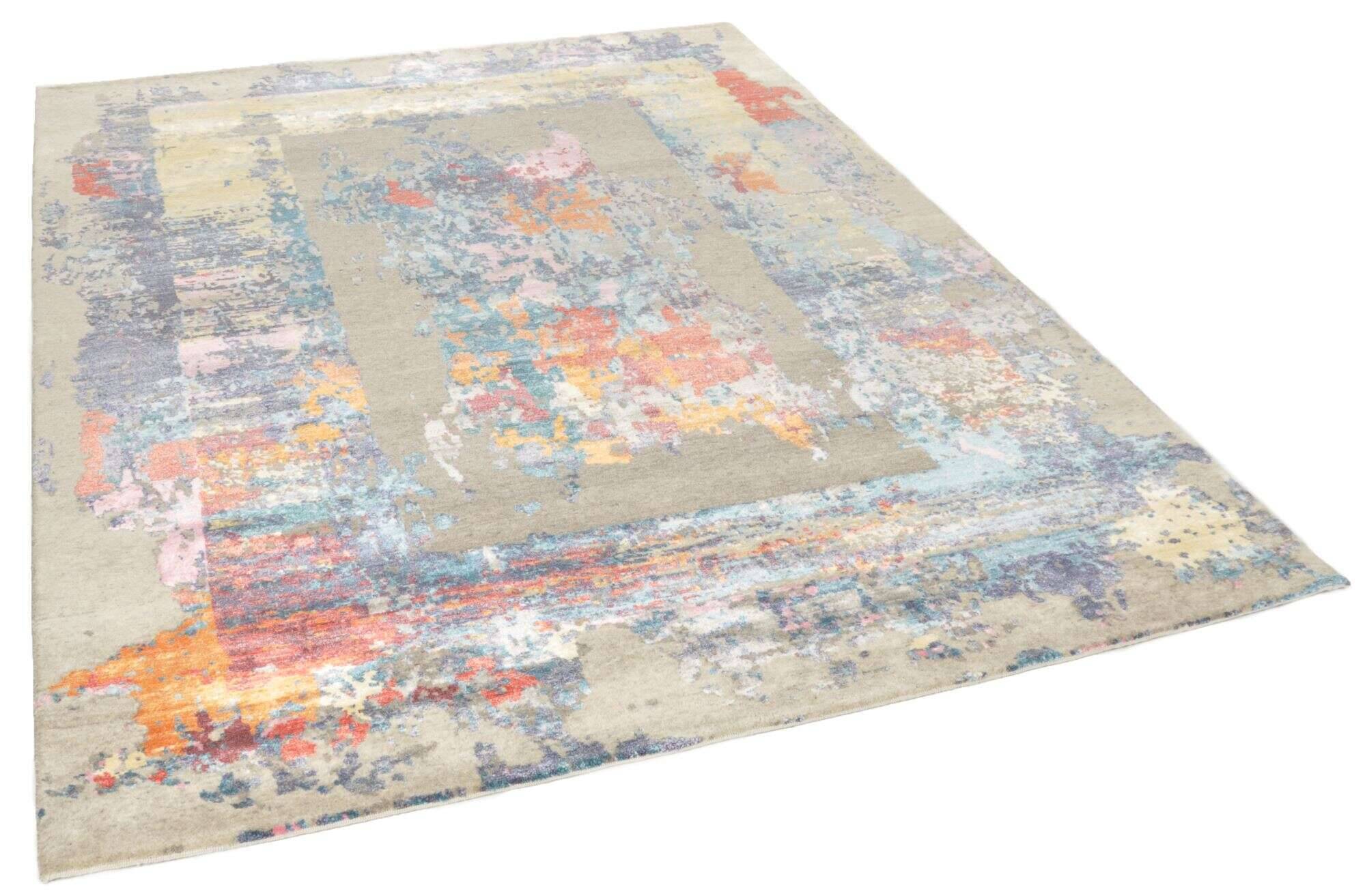 hindustanviscose50_4593_800multicolor_421415_2 Teppich Hindustan Sumak Design im Wunschmaß