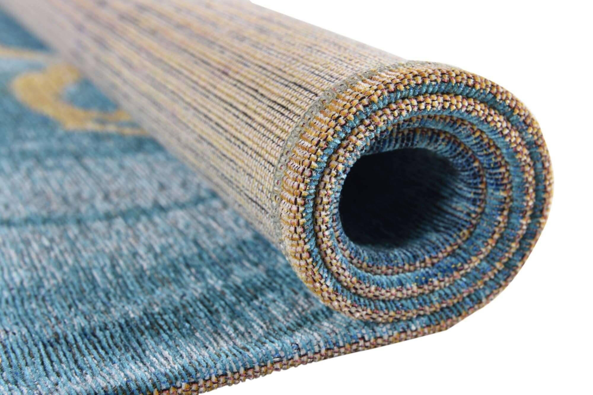 Cosima_GF-110_724TurquoiseMulti_426847_11 Cosima GF-110 Teppich Flachgewebe Modernes Design