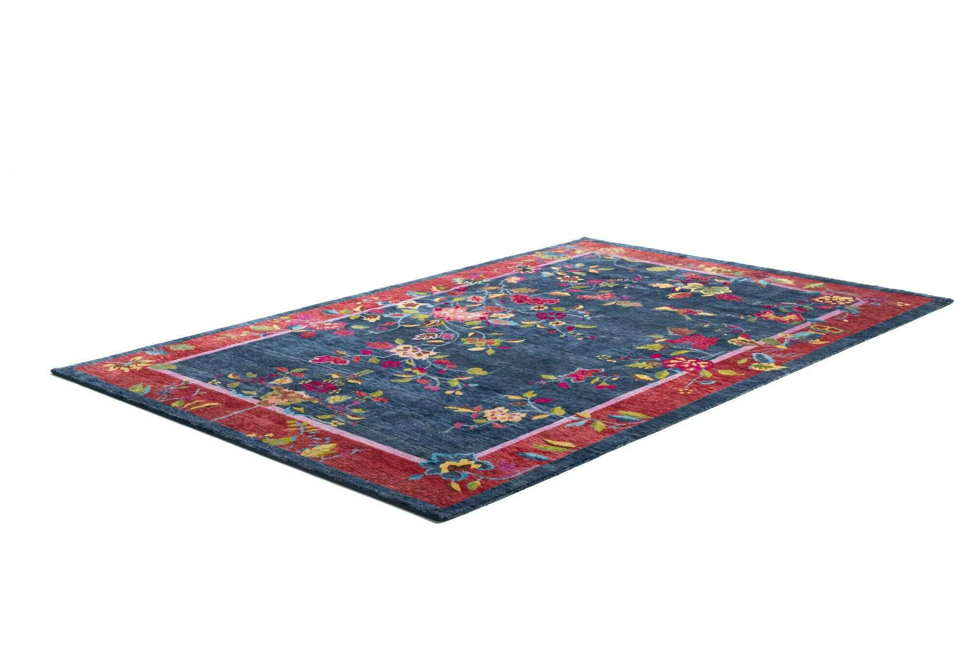 thechinese_c4066_705bluemulti_415687_2 Wollteppich Nepal The Chinese Wunschmaß Teppich blau