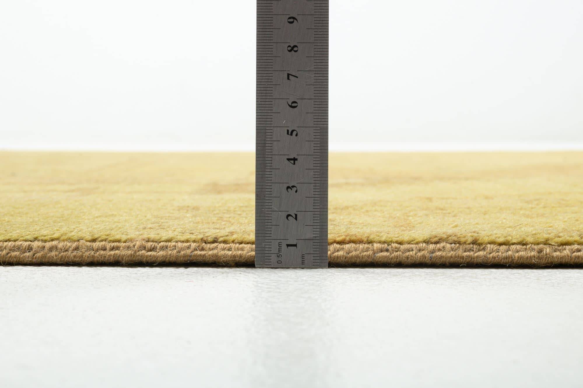 Patchwork Teppich PATCH Handgeknüpft beige-gold 140x200cm Patchwork Teppich PATCH Handgeknüpft beige-gold 140x200cm