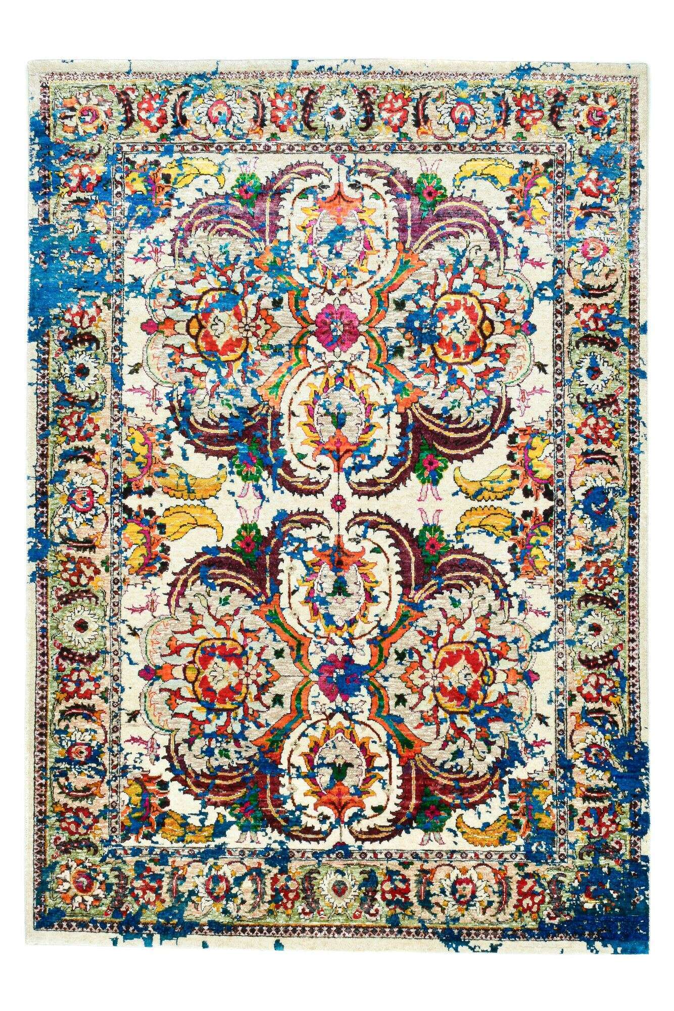 Sari Superior Teppich Orient Handgeknüpft im Wunschmaß