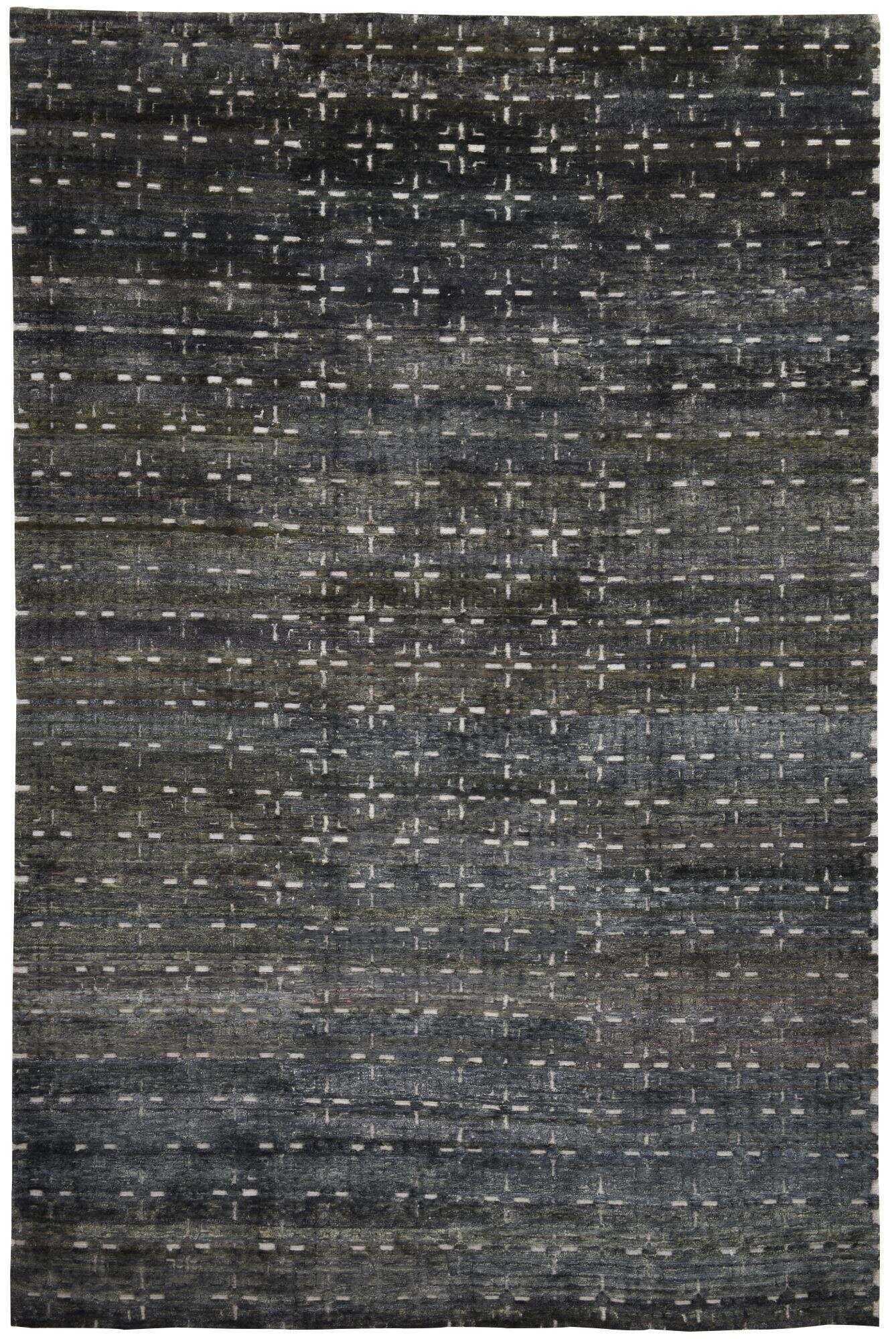 sumakspezial_c611_308darkgreen_407455_1 Teppich Design Sumak Spezial Handgeknüpft Seide grün 161x231 cm