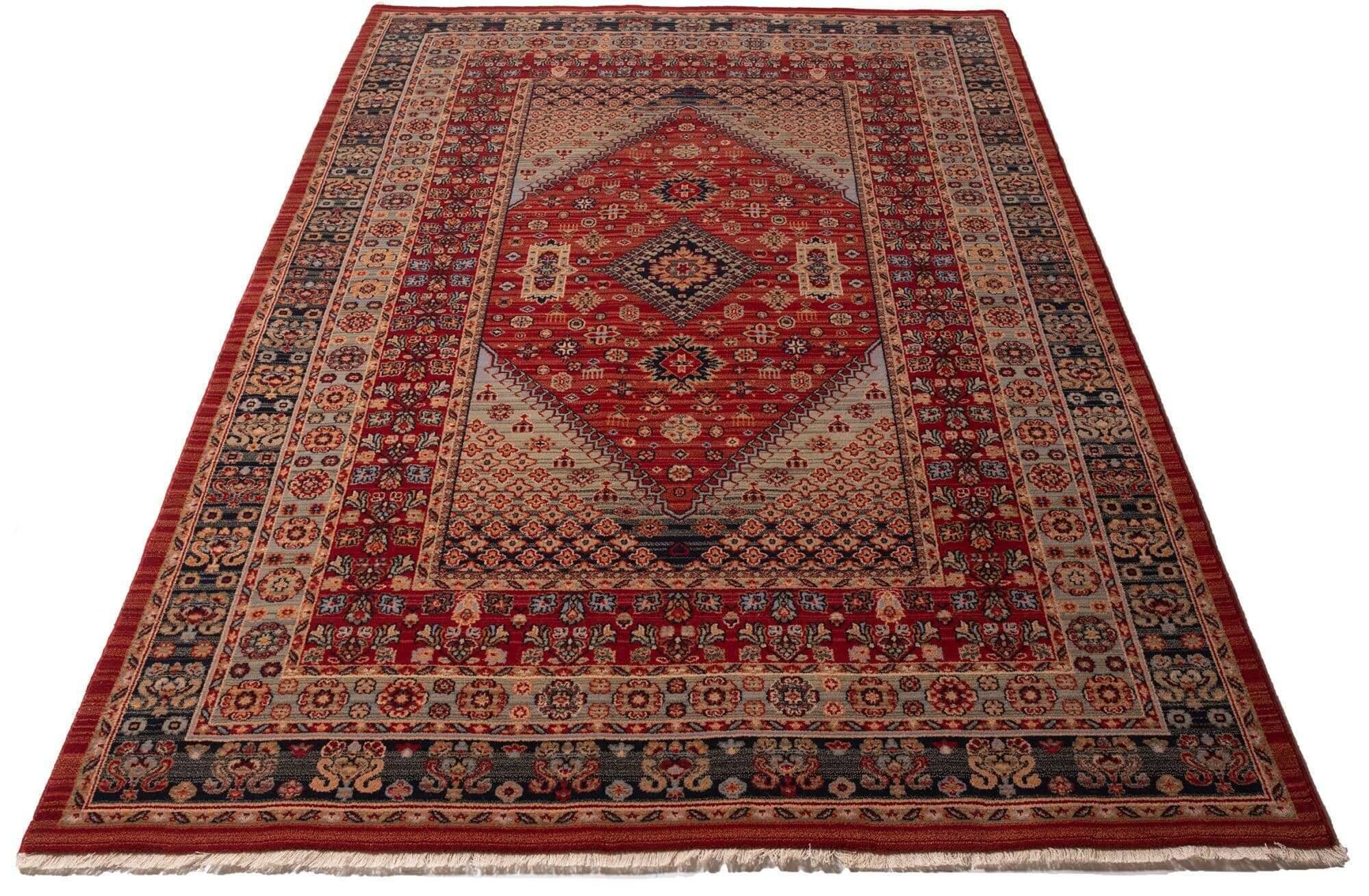 Saharna_2400_205redmulti_422769_1 Teppich Saharna 2400 Webteppich aus reiner Wolle