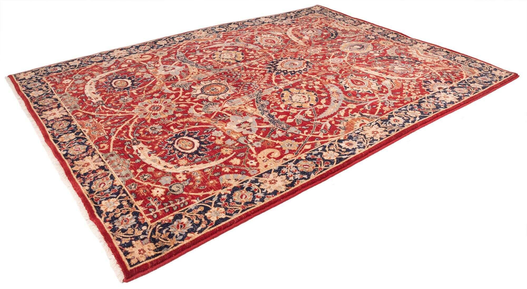 Saharna_6650_205redmulti_422798_2-1 Teppich Saharna 6650 Webteppich aus reiner Wolle