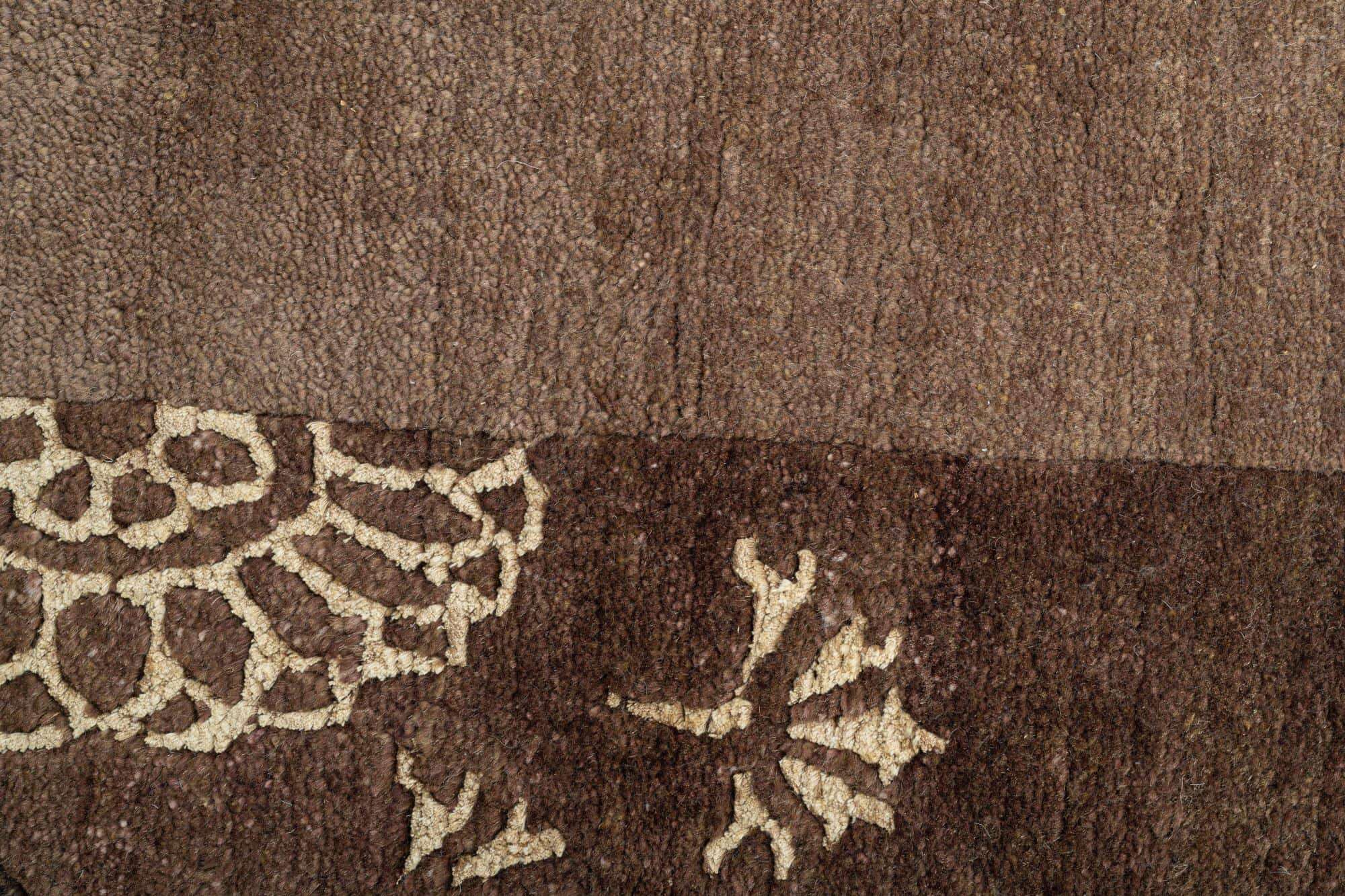 Talonga Silk Nepal Teppich Bordüre Handgeknüpft