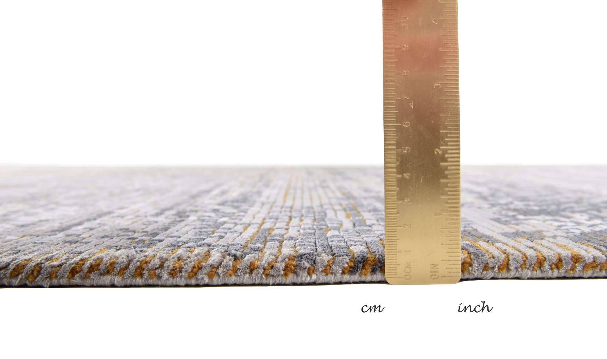 ribeyesilk60_c750_669greygold_427583_5 Nepal Teppich Rib Eye Silk 60 Wolle Seide im Wunschmaß