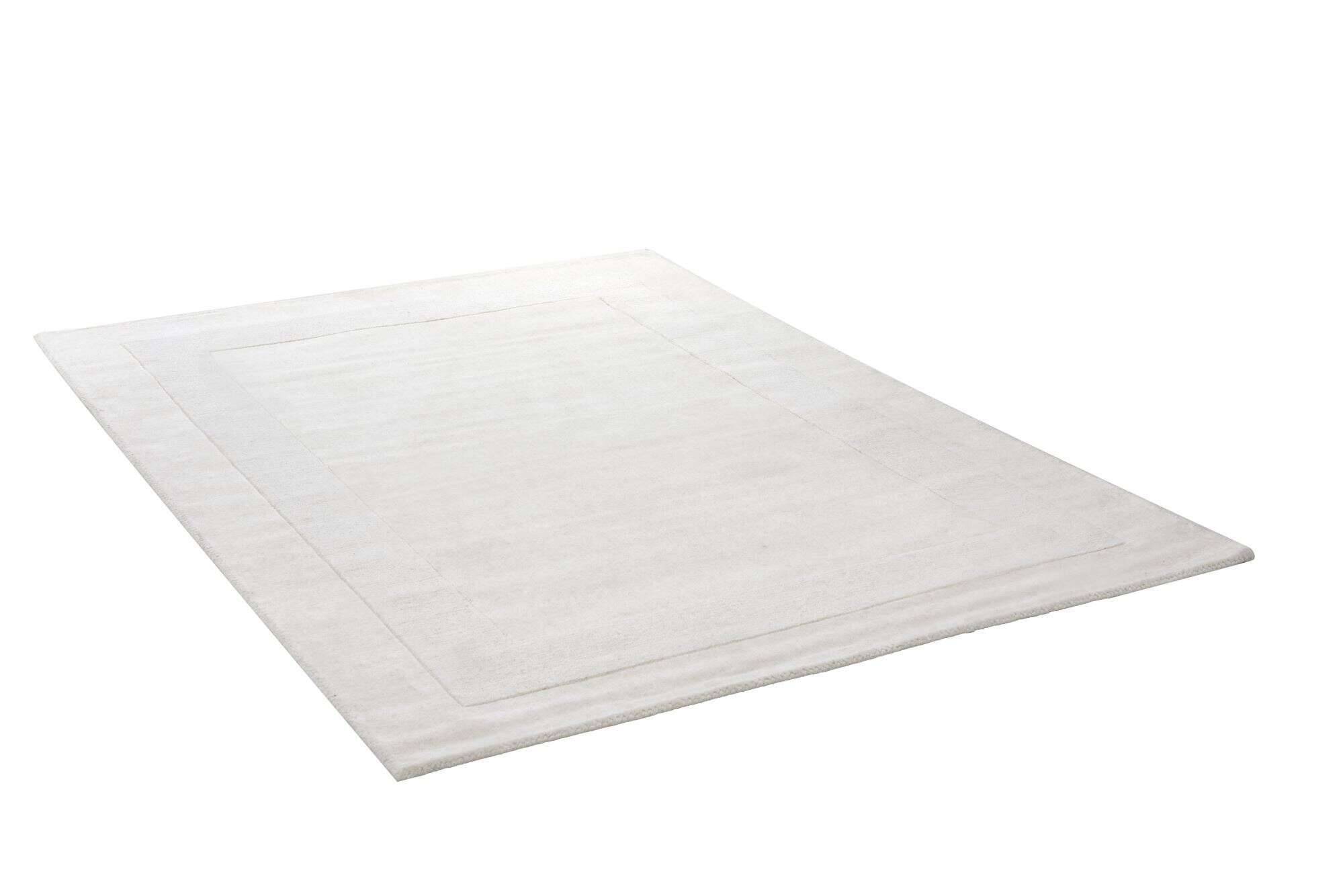 USEDOM_8301_580CREME_414465_2X7fkFfRyeDFoq Wollteppich Usedom Handgewebt Bordüre Schurwolle