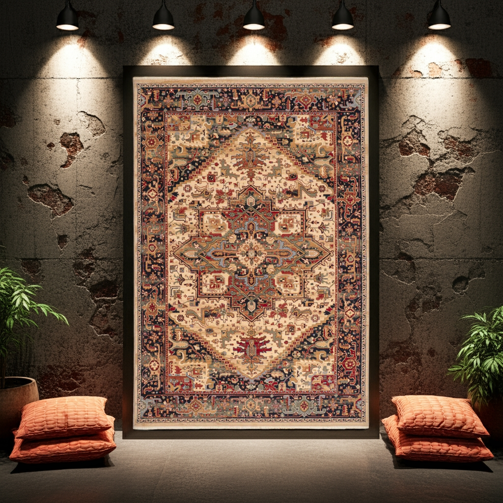 Teppich Saharna 2886 Webteppich aus reiner Wolle