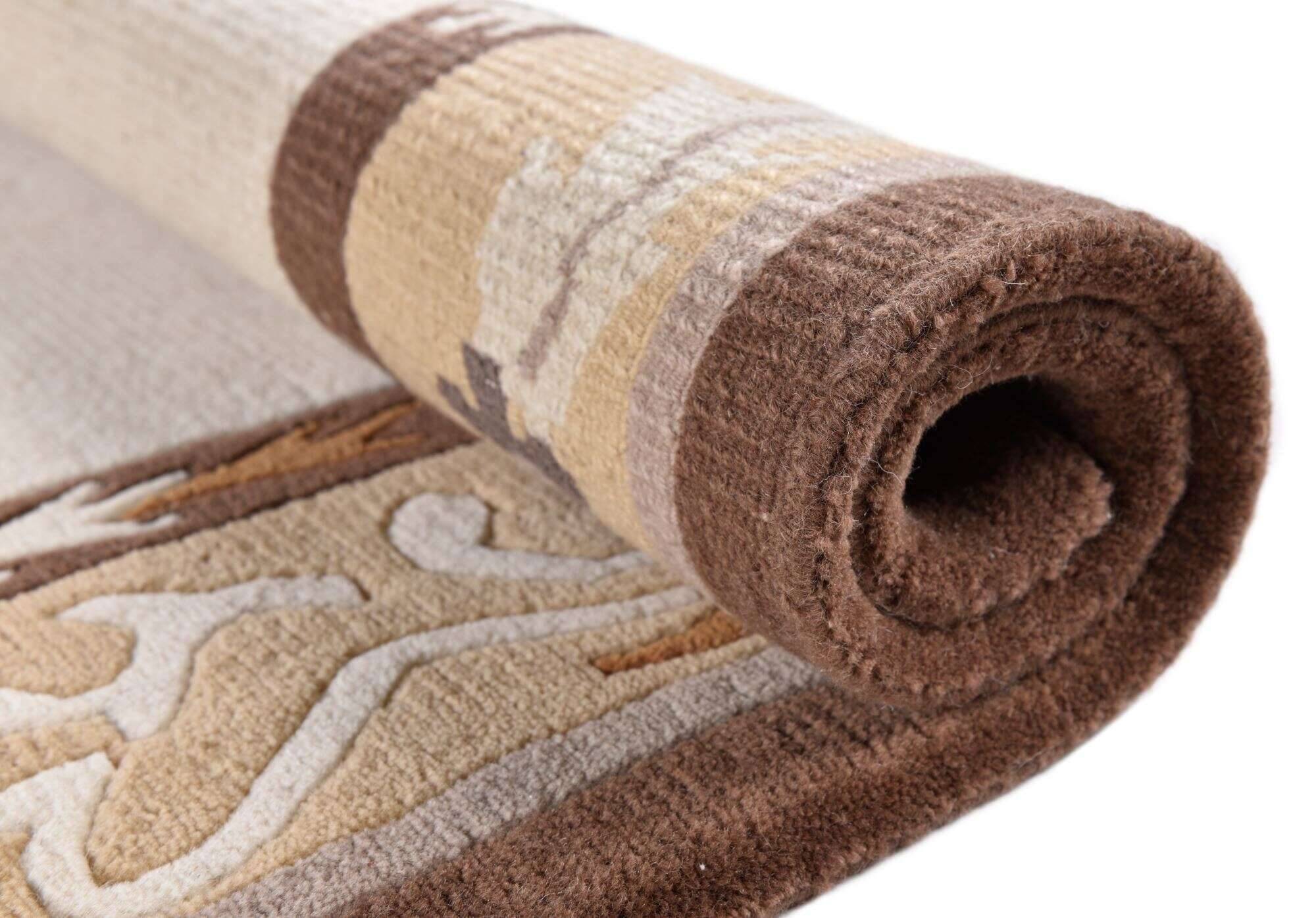 gurkhaseta_mk85_489lightbrown_110595_11 Tibet Teppich Nepal Gurkha Seta 164x234cm