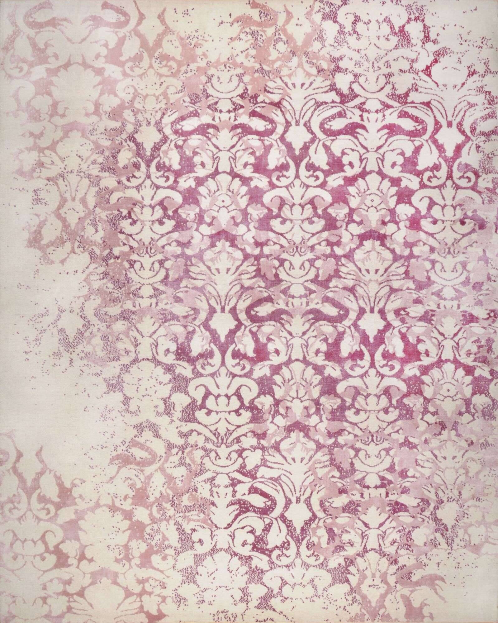 jabusilk60_c724_x250_110671_1 Nepal Teppich Jabu Silk 60 Wolle Seide Design Teppich 244x305cm