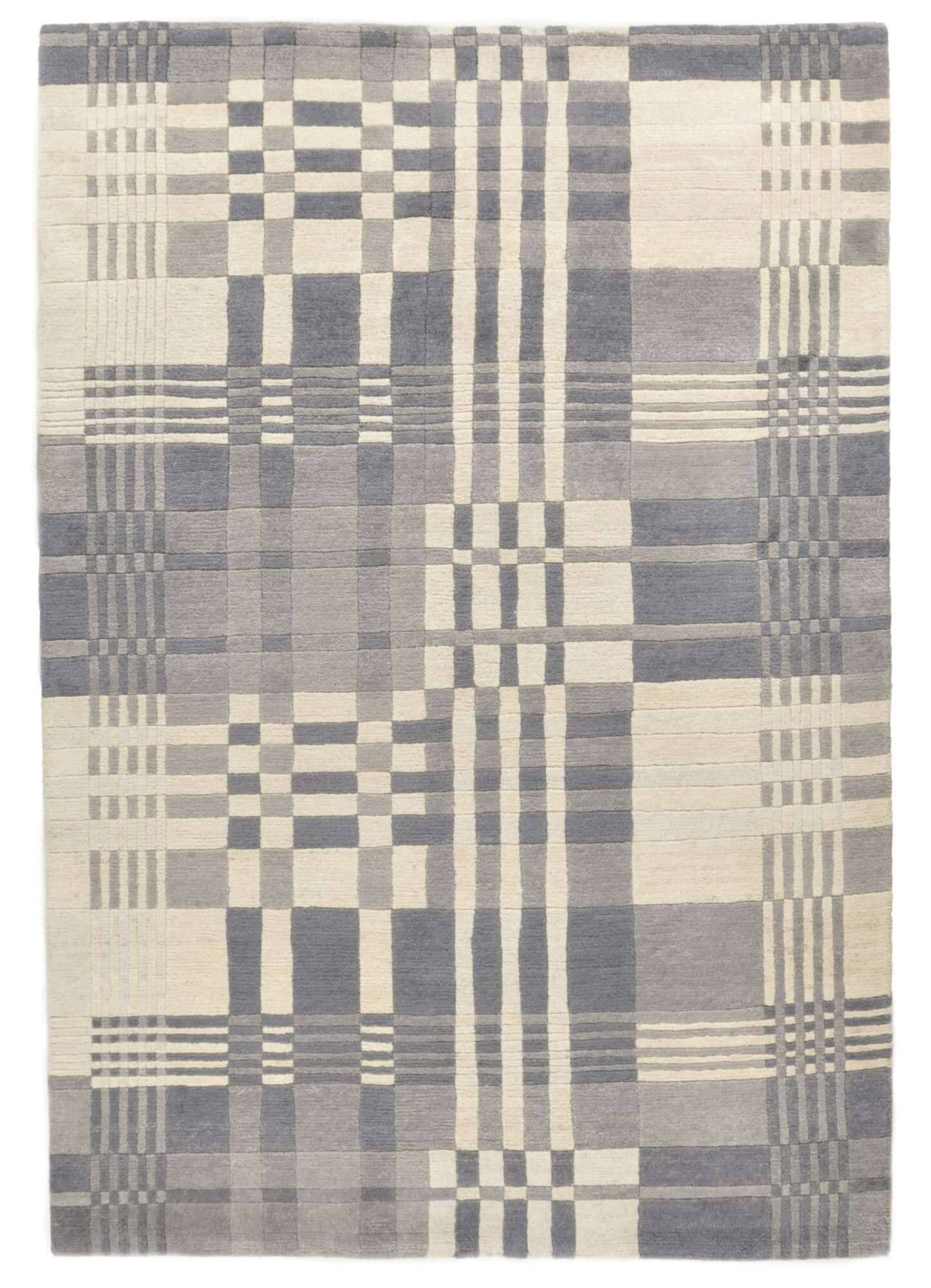 Talonga_RS584_653greymulti_110370_1 Talonga Silk Nepalteppich ca: 162 x 237 cm Handgeknüpft