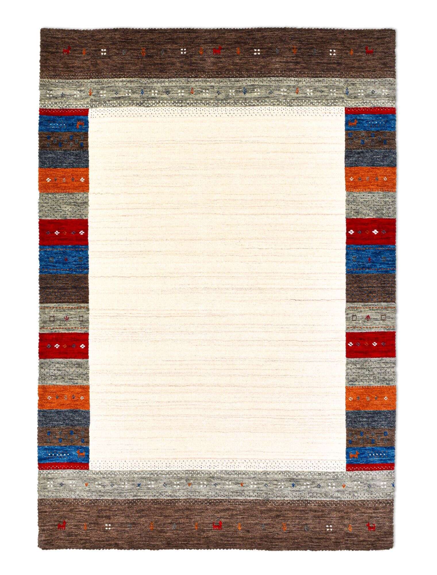 New York Gabbeh Teppich Schurwolle Handgearbeitet 160x230 cm