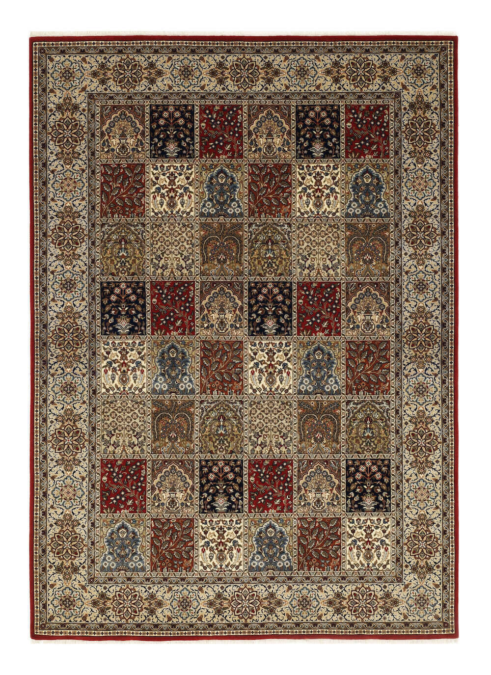 AM030-916-2 OCI Amravati Teppich Orient Handgeknüpft rot