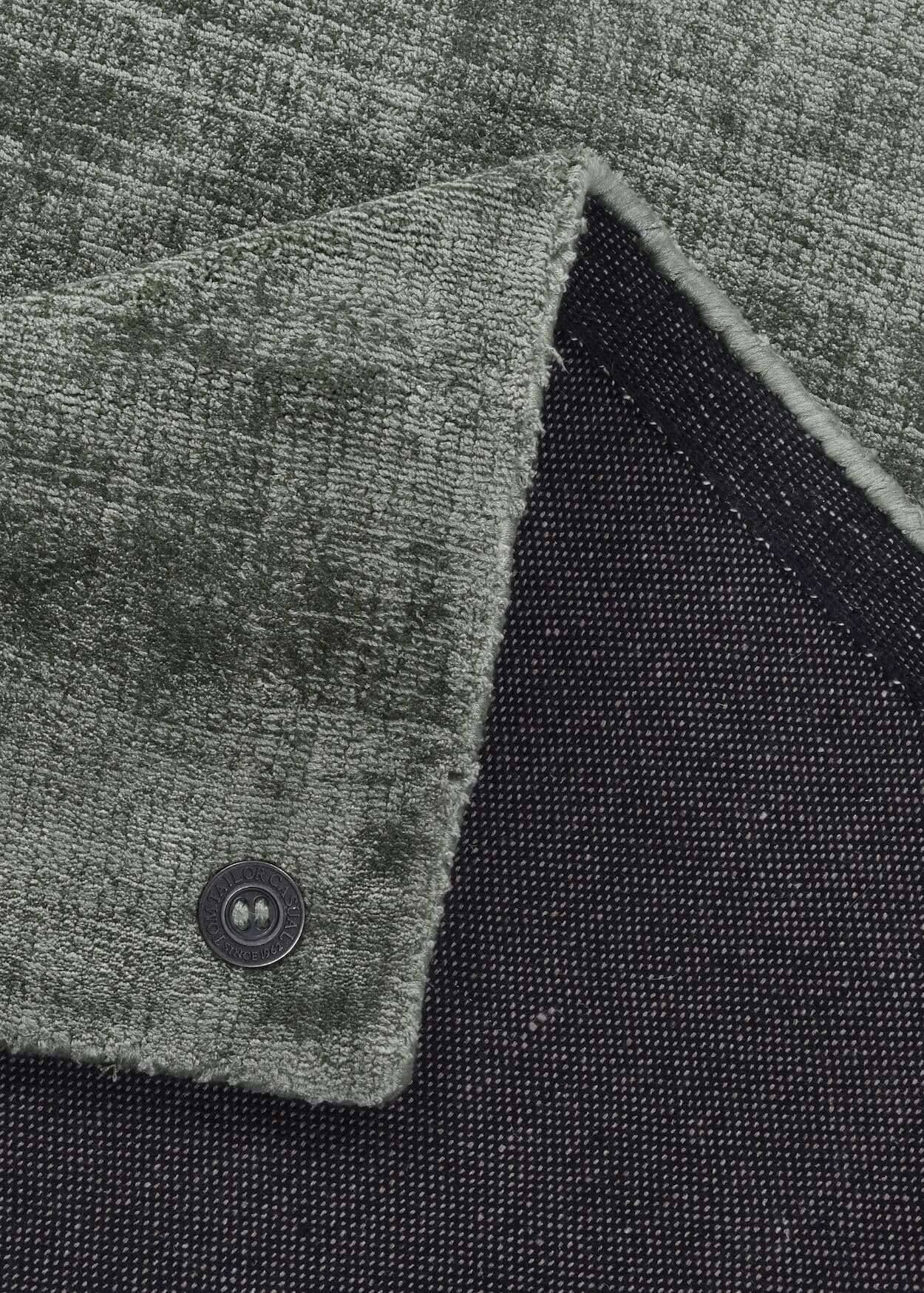 Shine_Uni_300green_9 Shine Teppich Tom Tailor Vintage Teppich Viskose