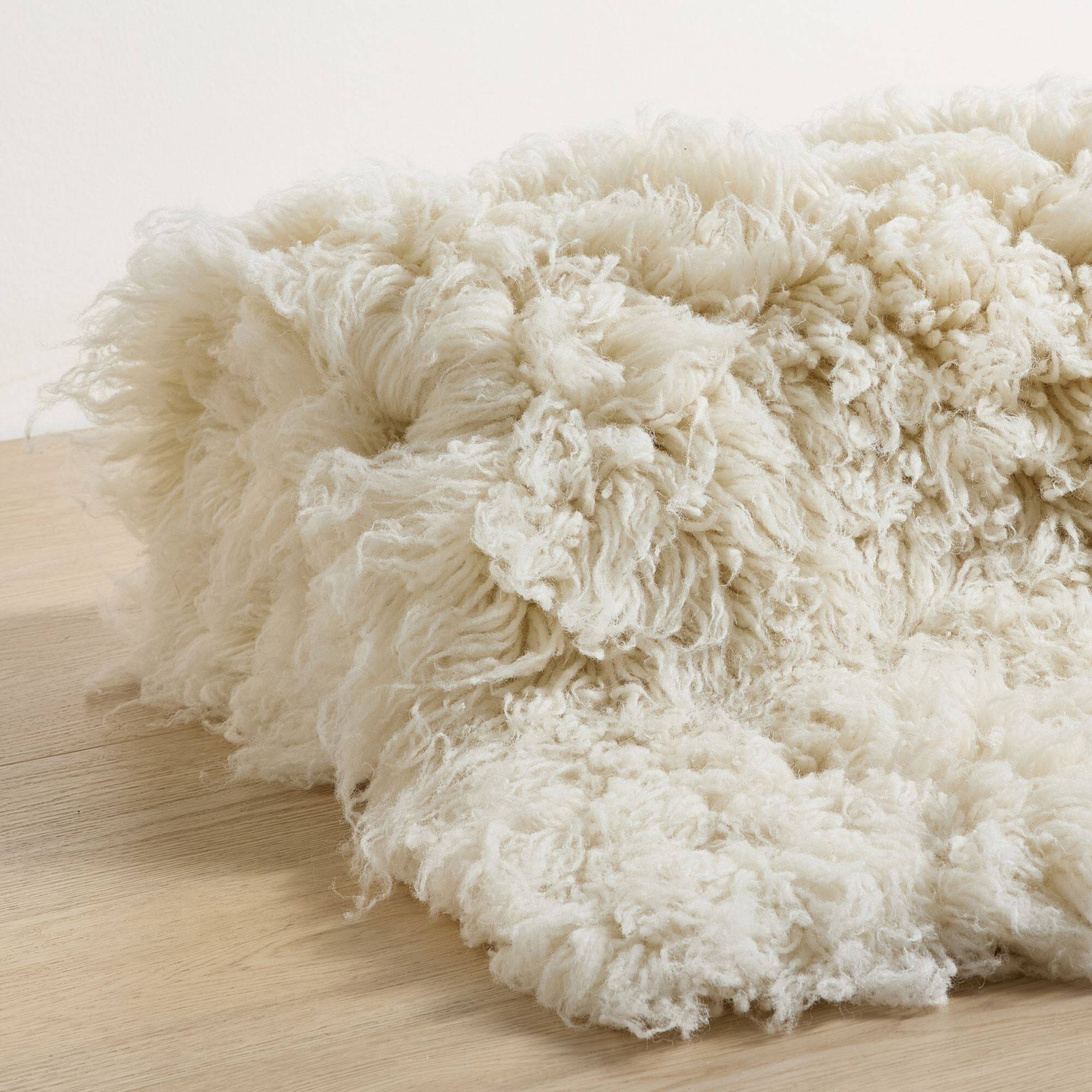 Natur Pur Teppich "Flokati Pur" Naturteppich unbehandelte Schurwolle