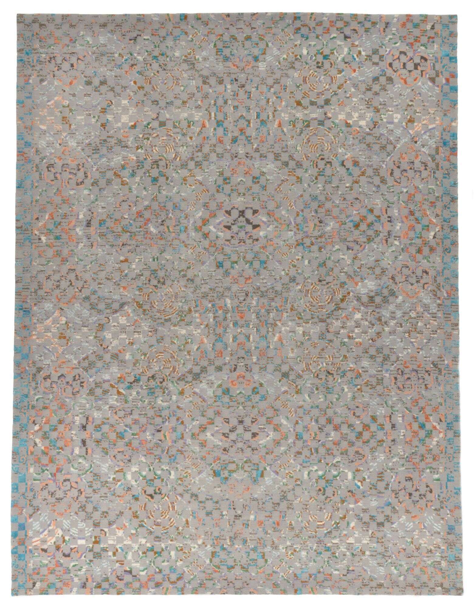 Nepal Teppich Jabu Silk 30 Wolle Seide Design Teppich 244x310cm