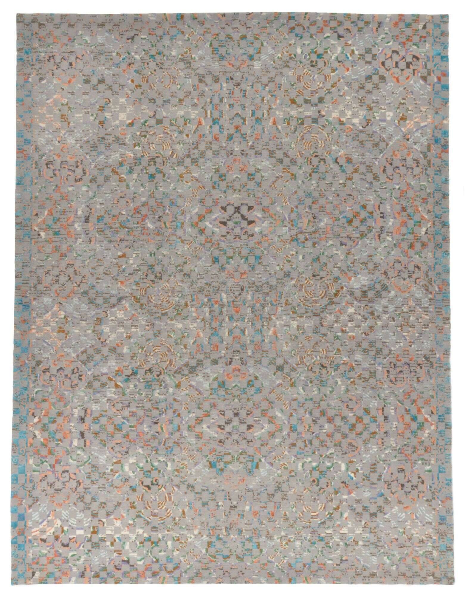 jabusilk30_cx3881_655greymulti_413574_1 Nepal Teppich Jabu Silk 30 Wolle Seide Design Teppich 244x310cm
