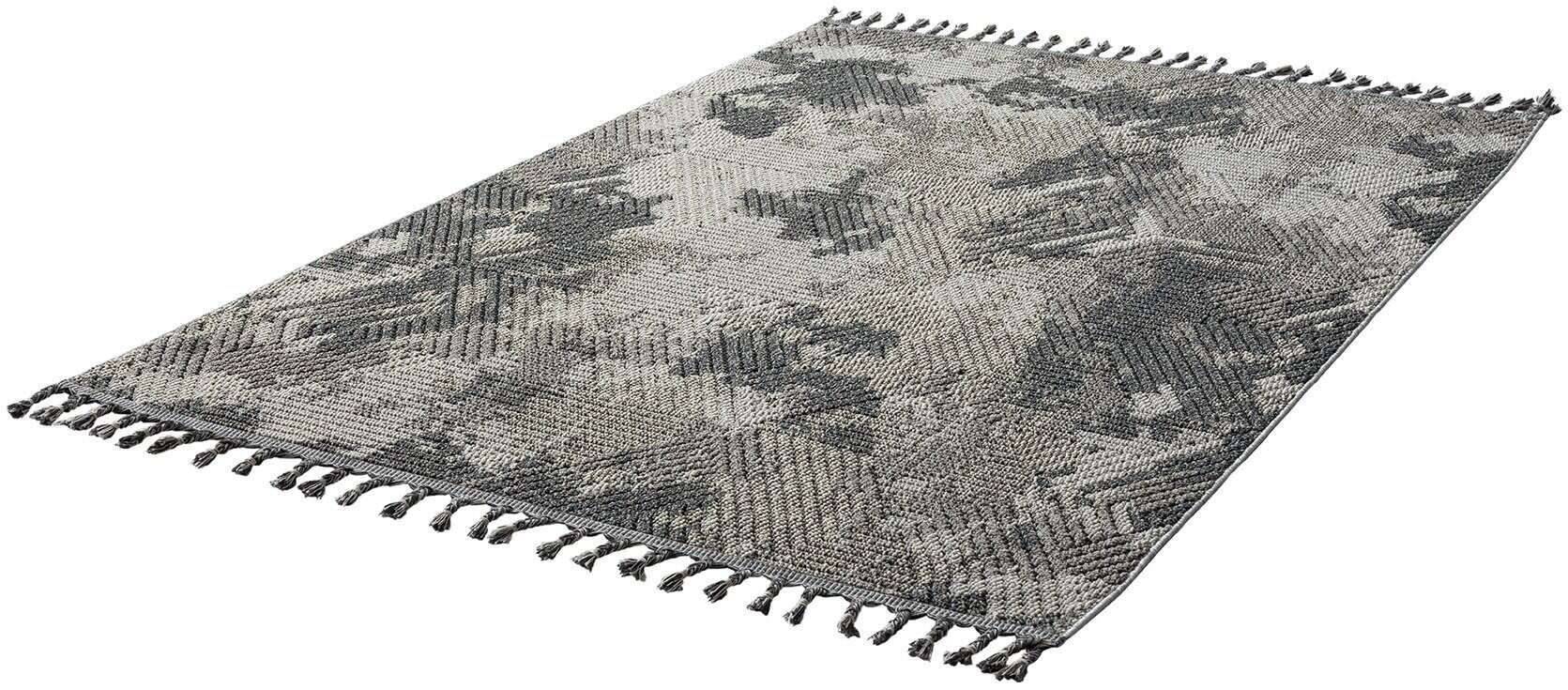 84e9f0f7-c0a2-52dd-8fe7-fd96140351b2 Trevi 6831-225-020 In und Outdoor Teppich Modern Design Grau