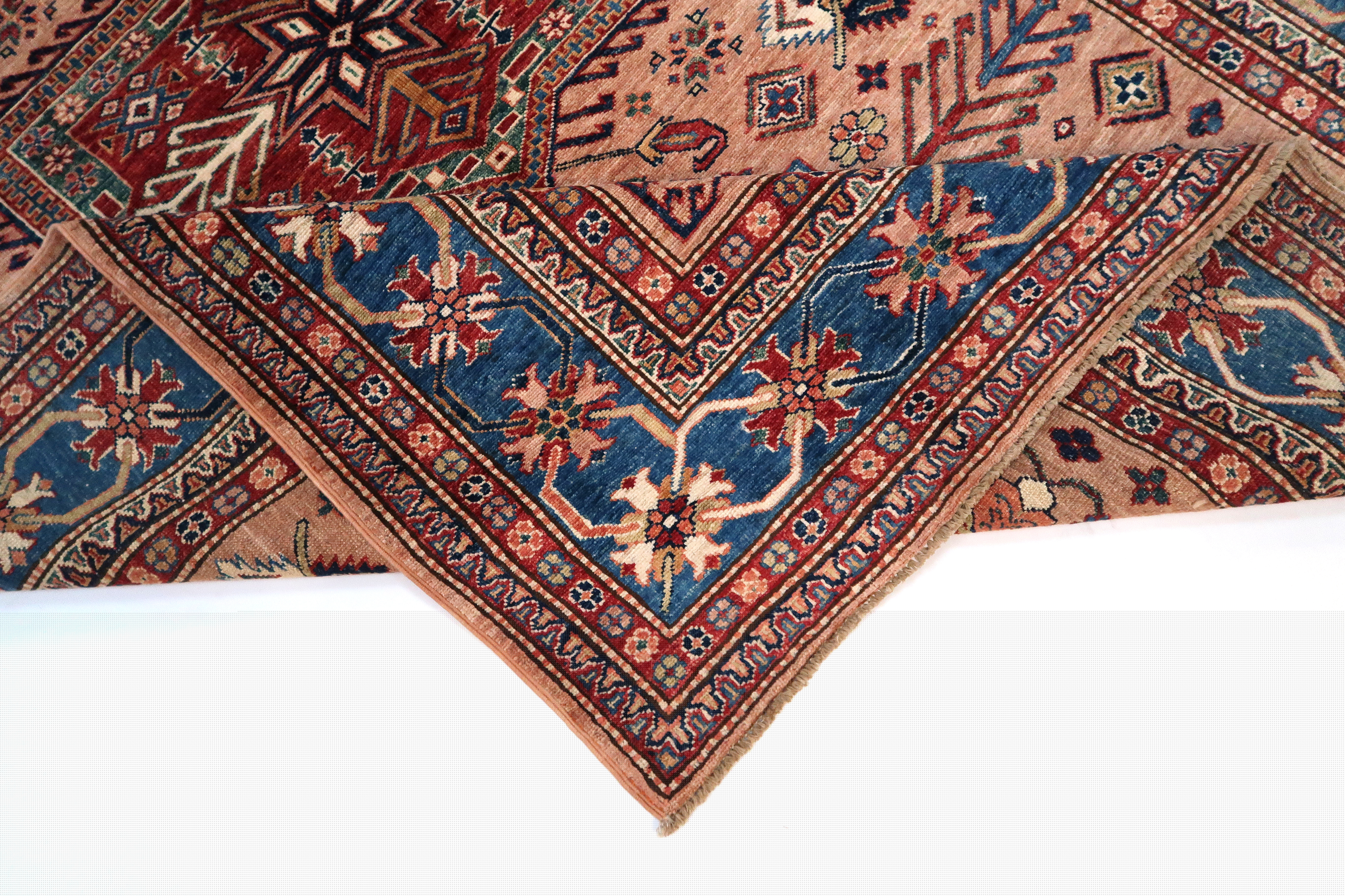 Kazak super Orientteppich Handgeknüpft 166 x244 cm Schurwolle