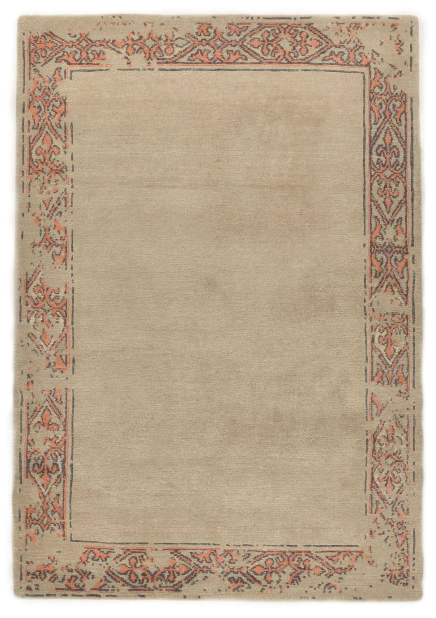 TalongaSilk_RSK575_550beige_425322_1 Talonga-Silk Nepalteppich ca: 162 x 233 cm Handgeknüpft