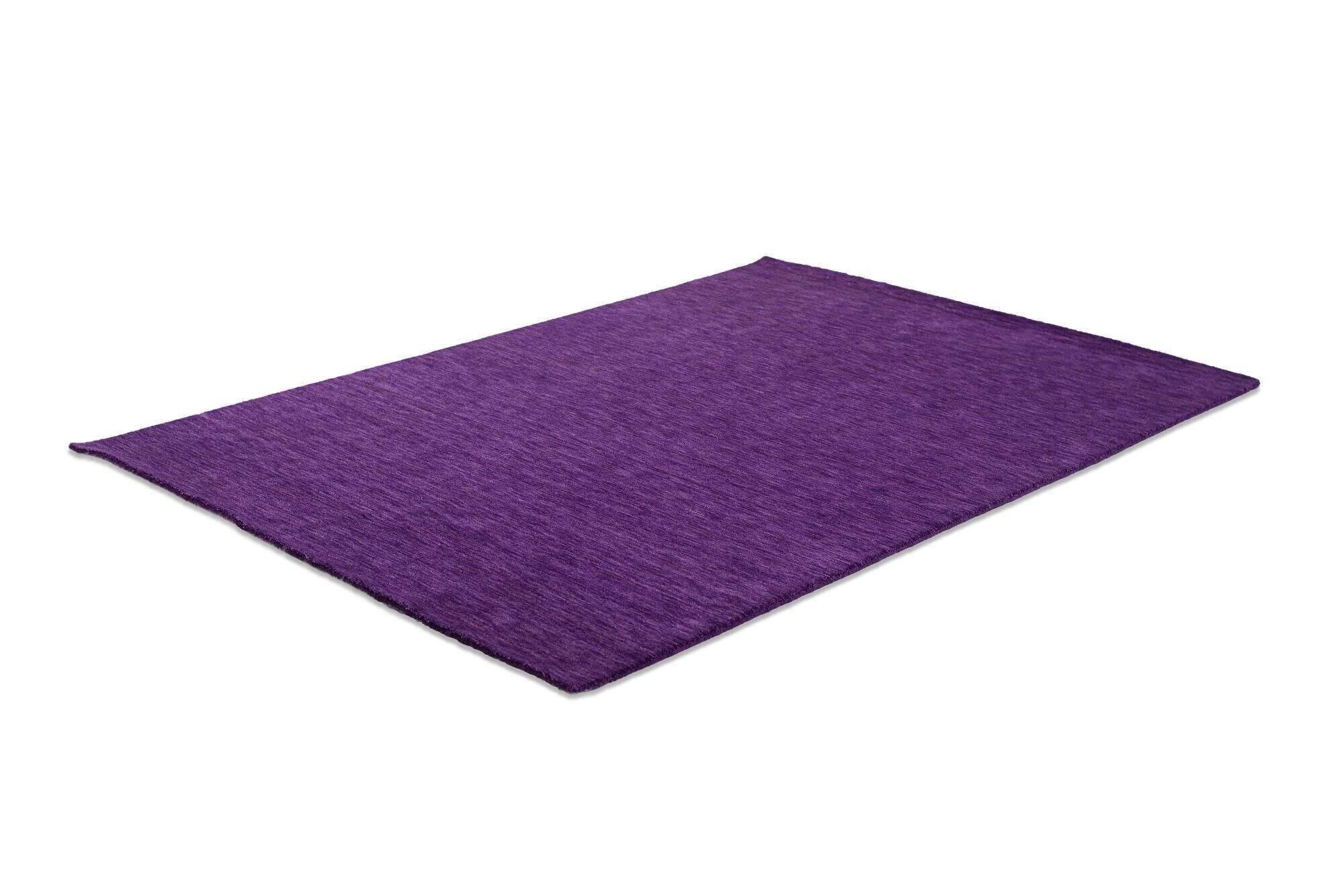 holi_uni_750purple_428762_2 Handwebteppich Holi Schurwolle Naturteppich Teppich uni