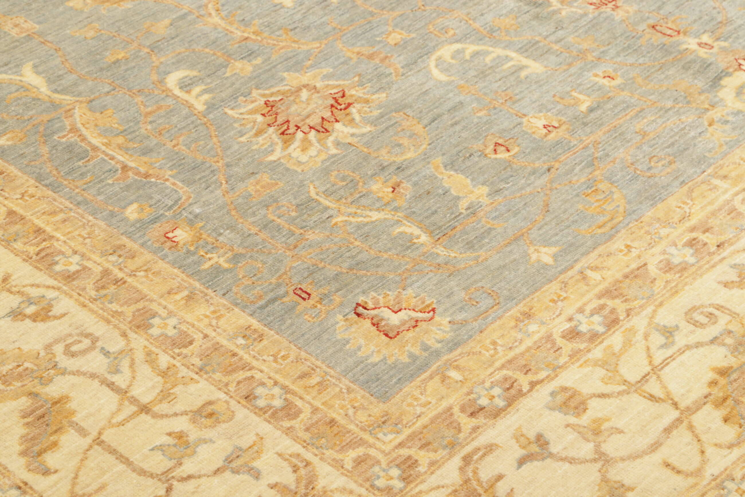 RSN365904-00005 Teppich Ziegler 247 x 290 cm Orientteppich blau - beige Handgeknüpft Schurwolle