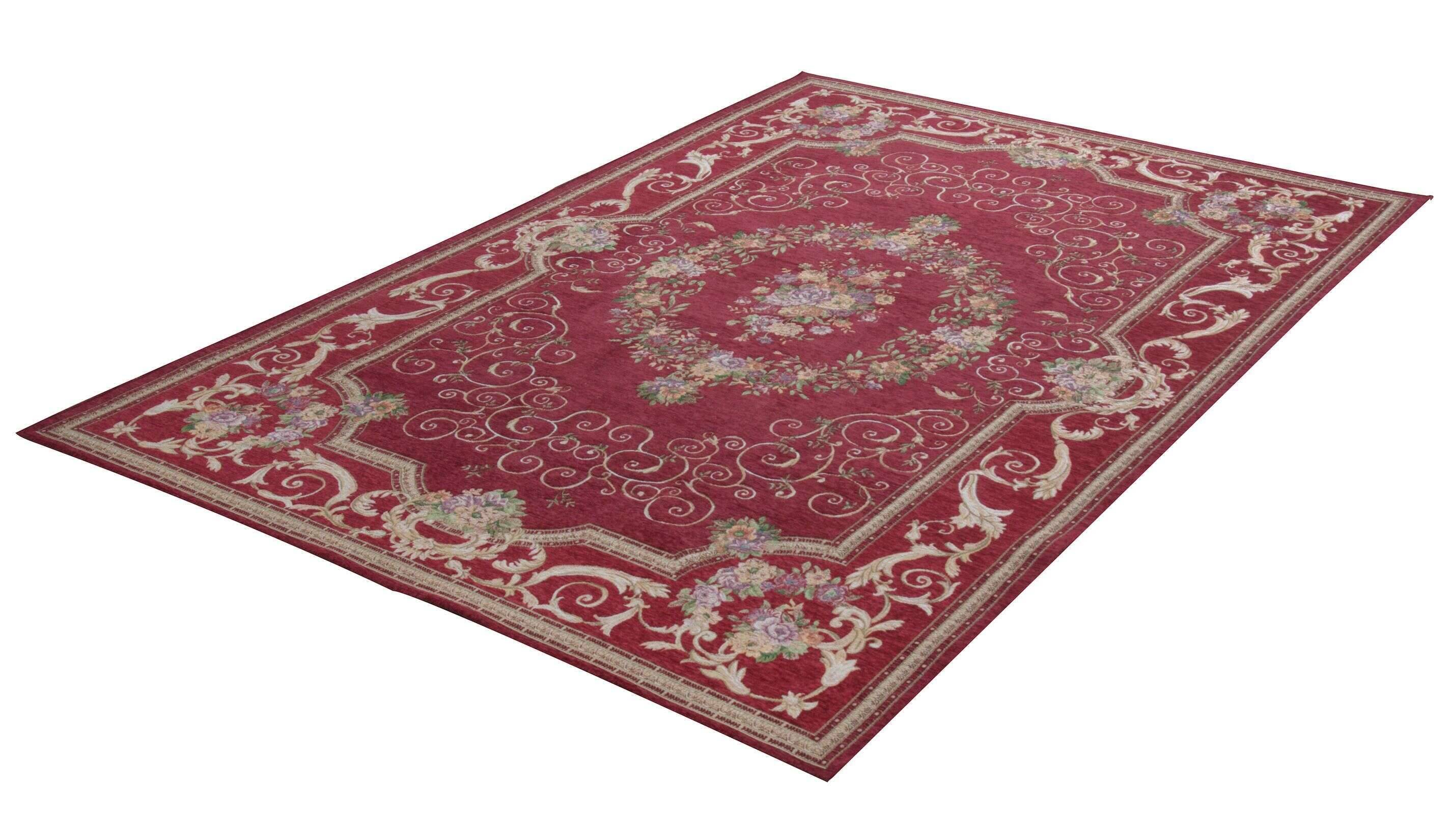 Flomi_Florentina_200red_406944_2-1 Flomi Florentina Teppich Flachgwebe Teppich Blumen