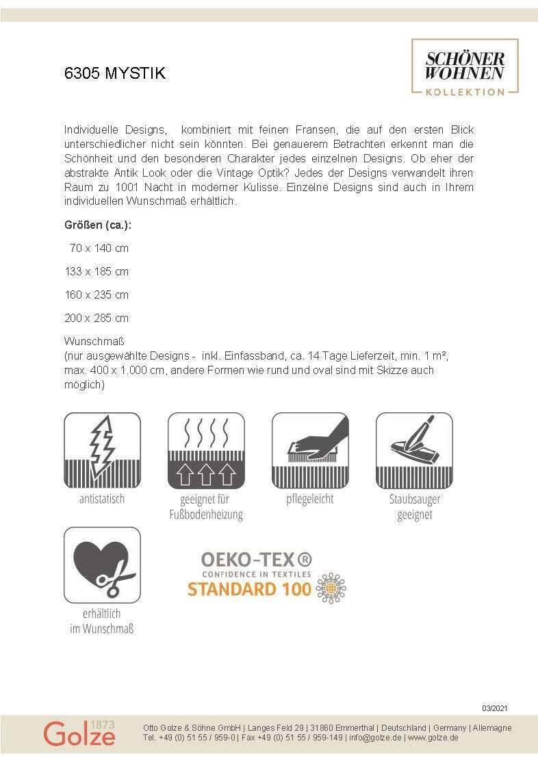 6305_Mystik Vintageteppich Mystik 6305-199-006 beige