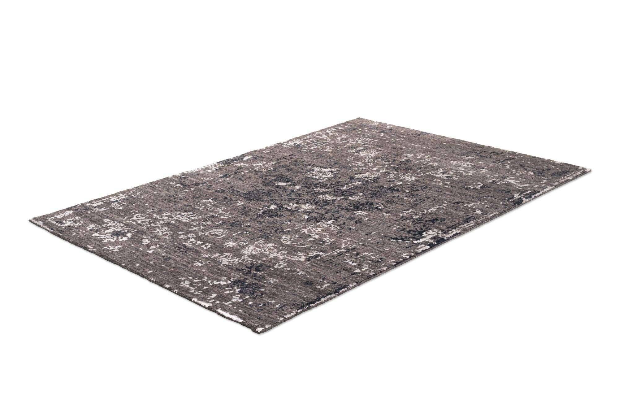 queenscity_zo-2199-17_601anthracite_408762_2 Vintage Teppich Queenscity 160x230cm Handgeknüpft Wolle Viskose grau