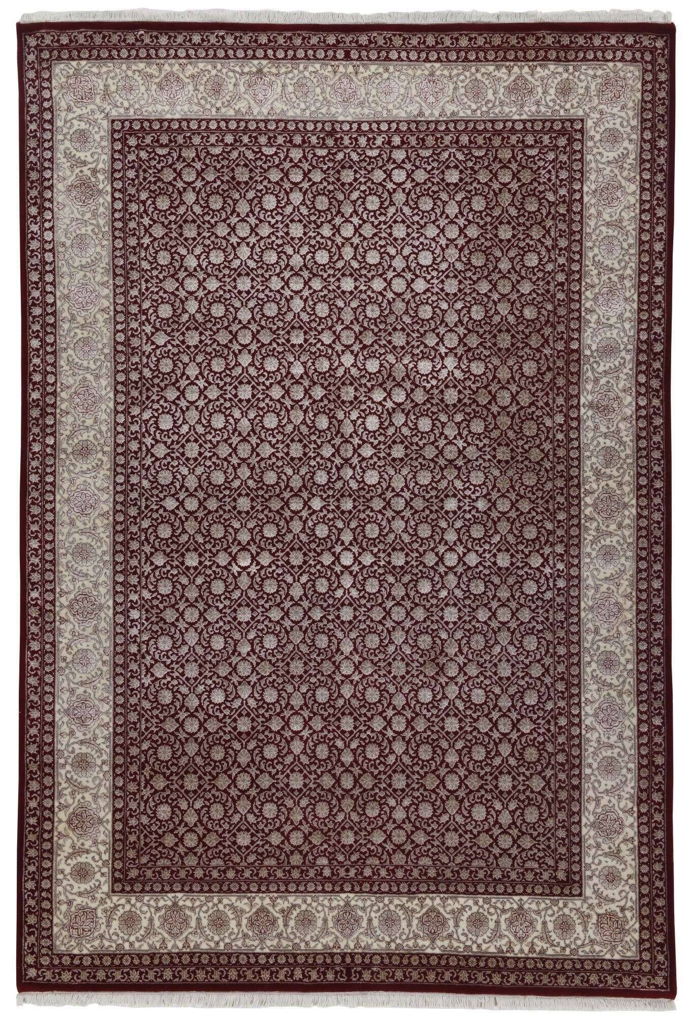 sultanabad_herati_562redcream_413236_1 Sultanabad Handgeknüpft Klassisch Wolle Viskose rot creme