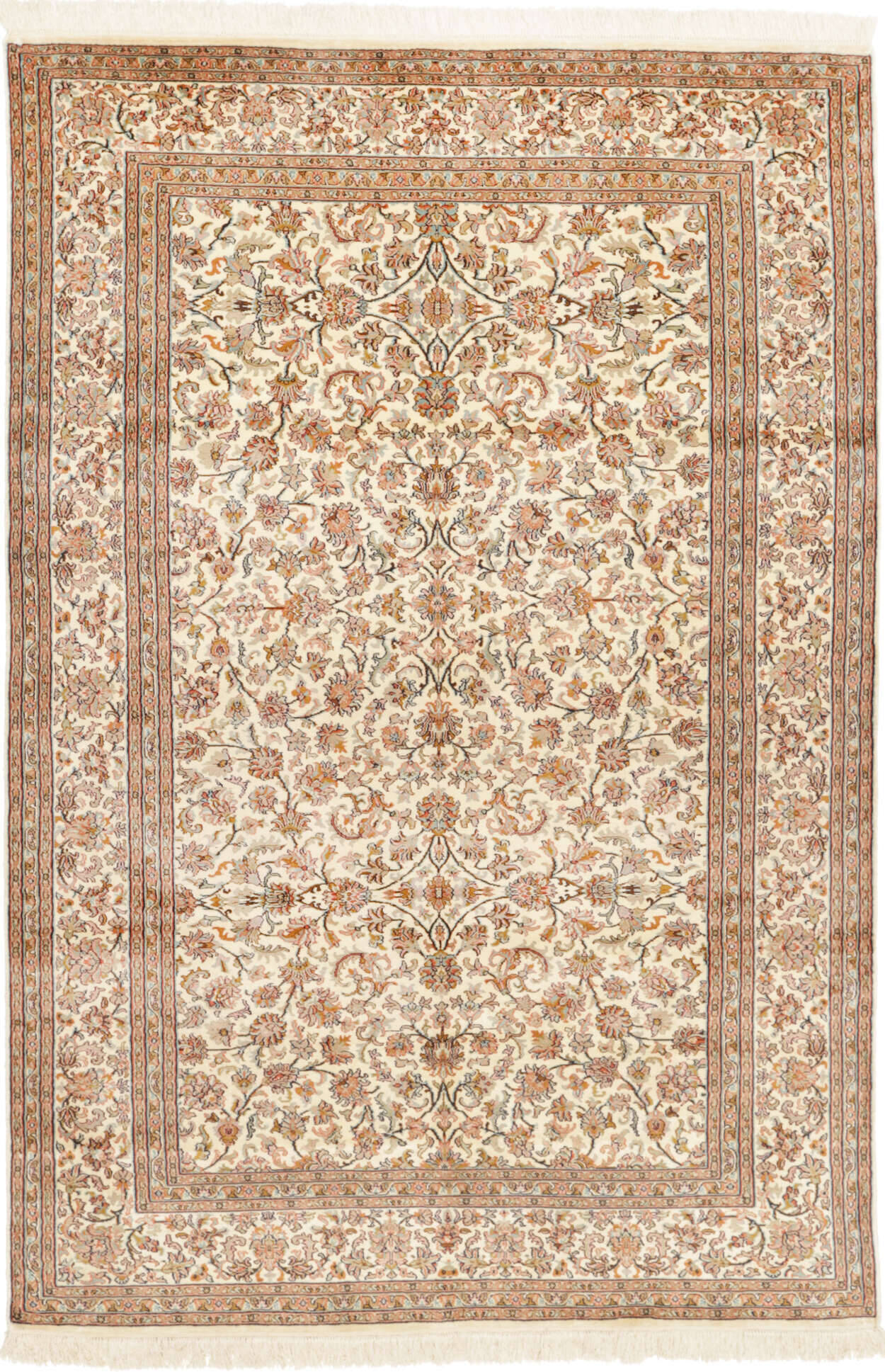 Teppich Kashmir Seide 24/24 Knüpfung 132x190 cm