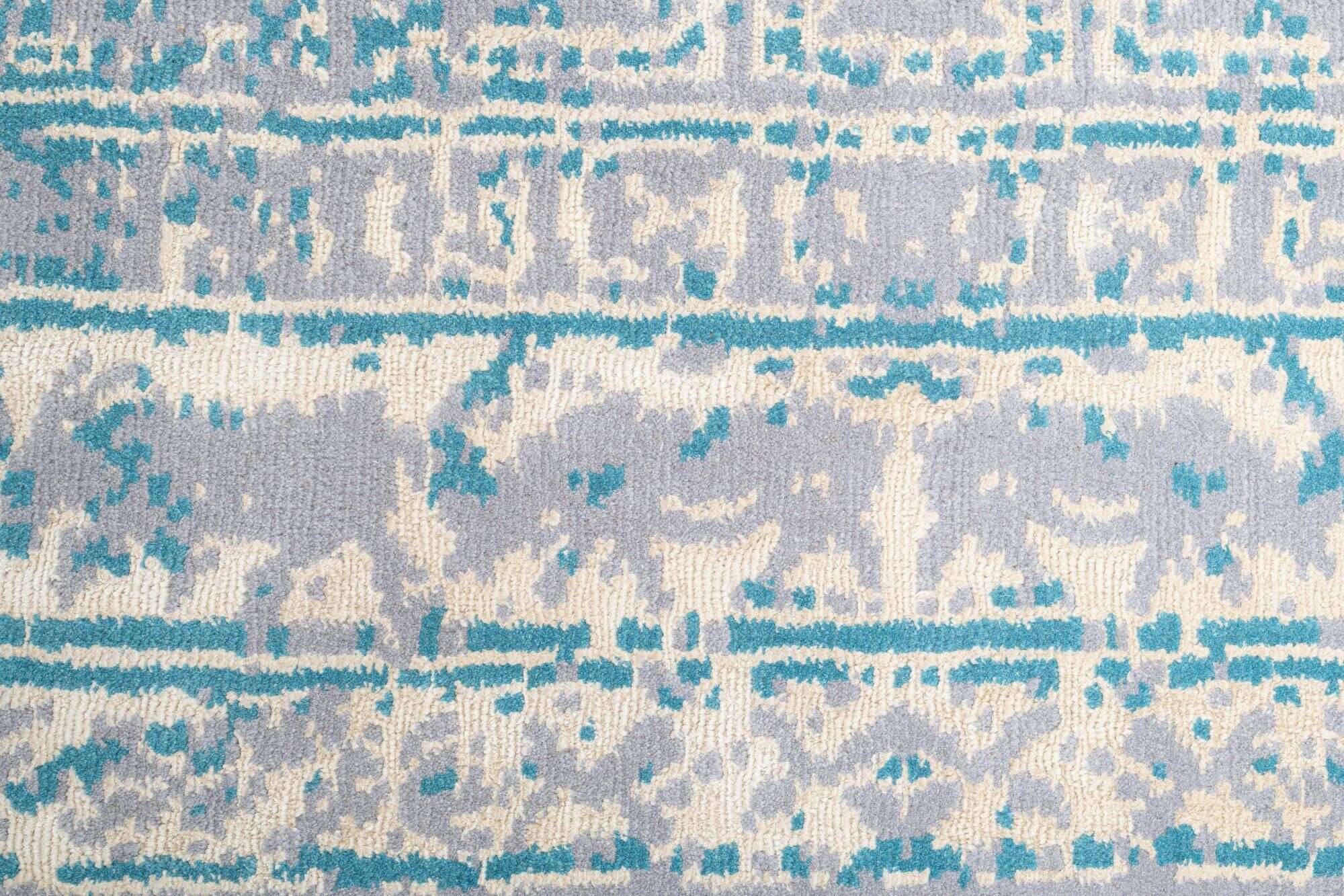 jabusilk60_cx3259_706lightblue_405012_3 Nepal Teppich Jabu Silk 60 Wolle Seide Design 251x303cm