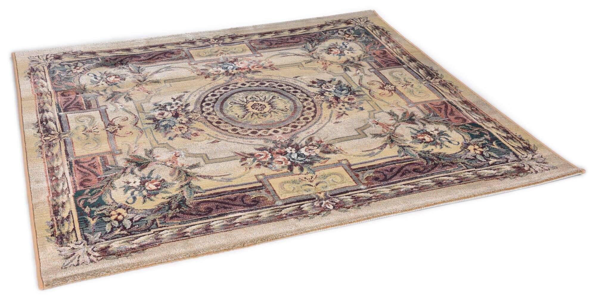 gabiro_856_550beige_417781_34 Orientteppich Gabiro 856 Teppich Quadrat