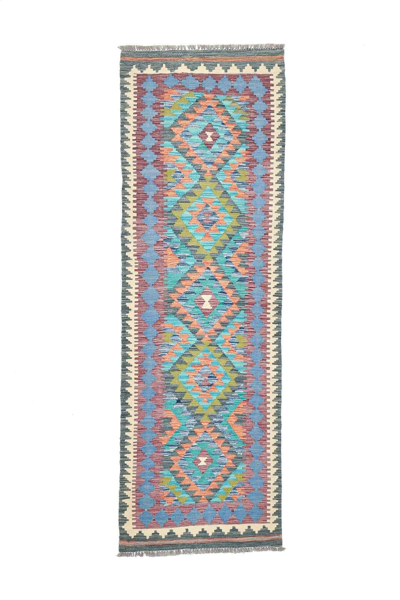 tablashah_4026_800multicolor_434034_1 Kelim Teppich Tablashah Handgewebt bunt 079x244cm