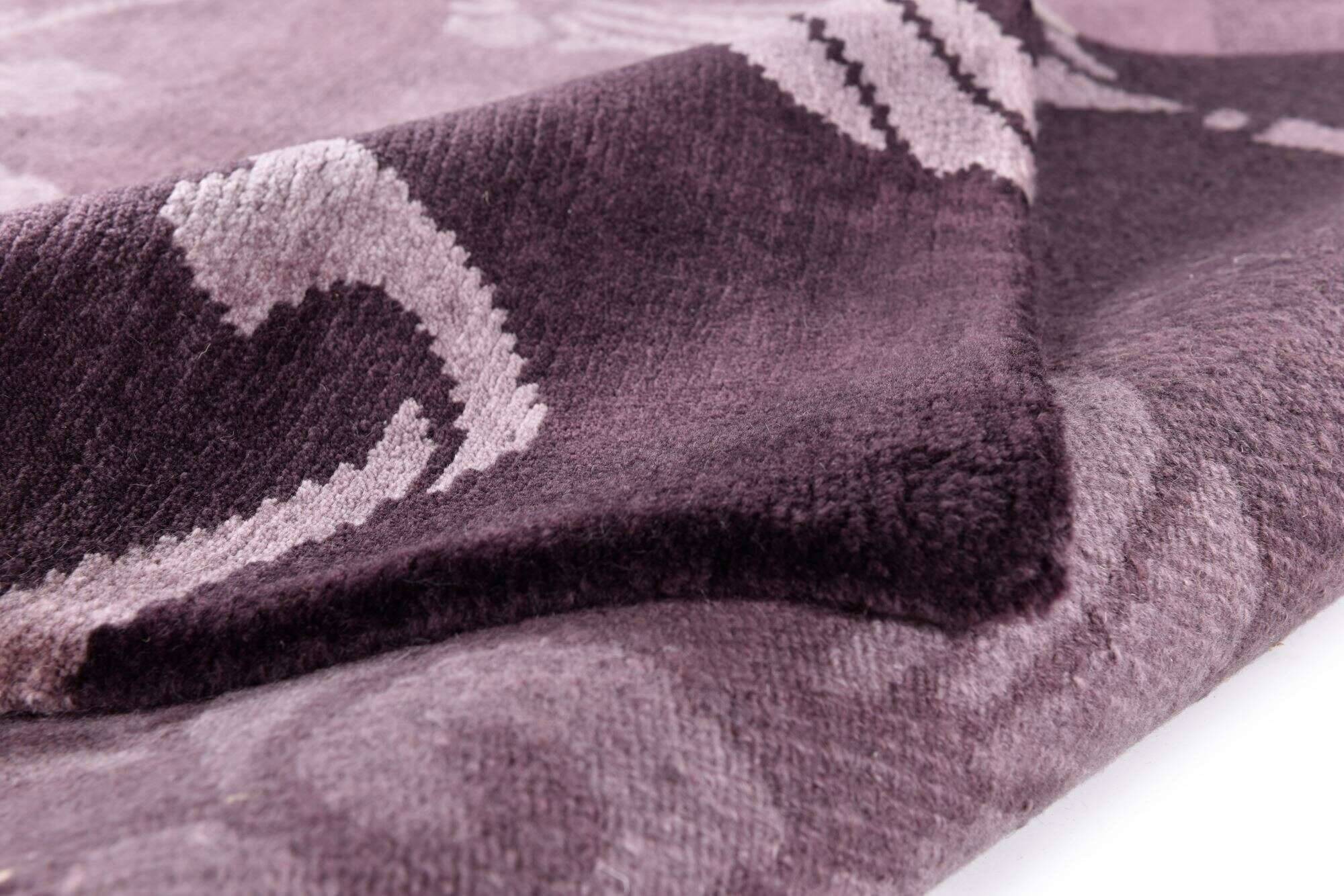 baktapur_t264_749lila_410654_9 Teppich Baktapur Elegance Nepal Handgeknüpft Wunschmaß