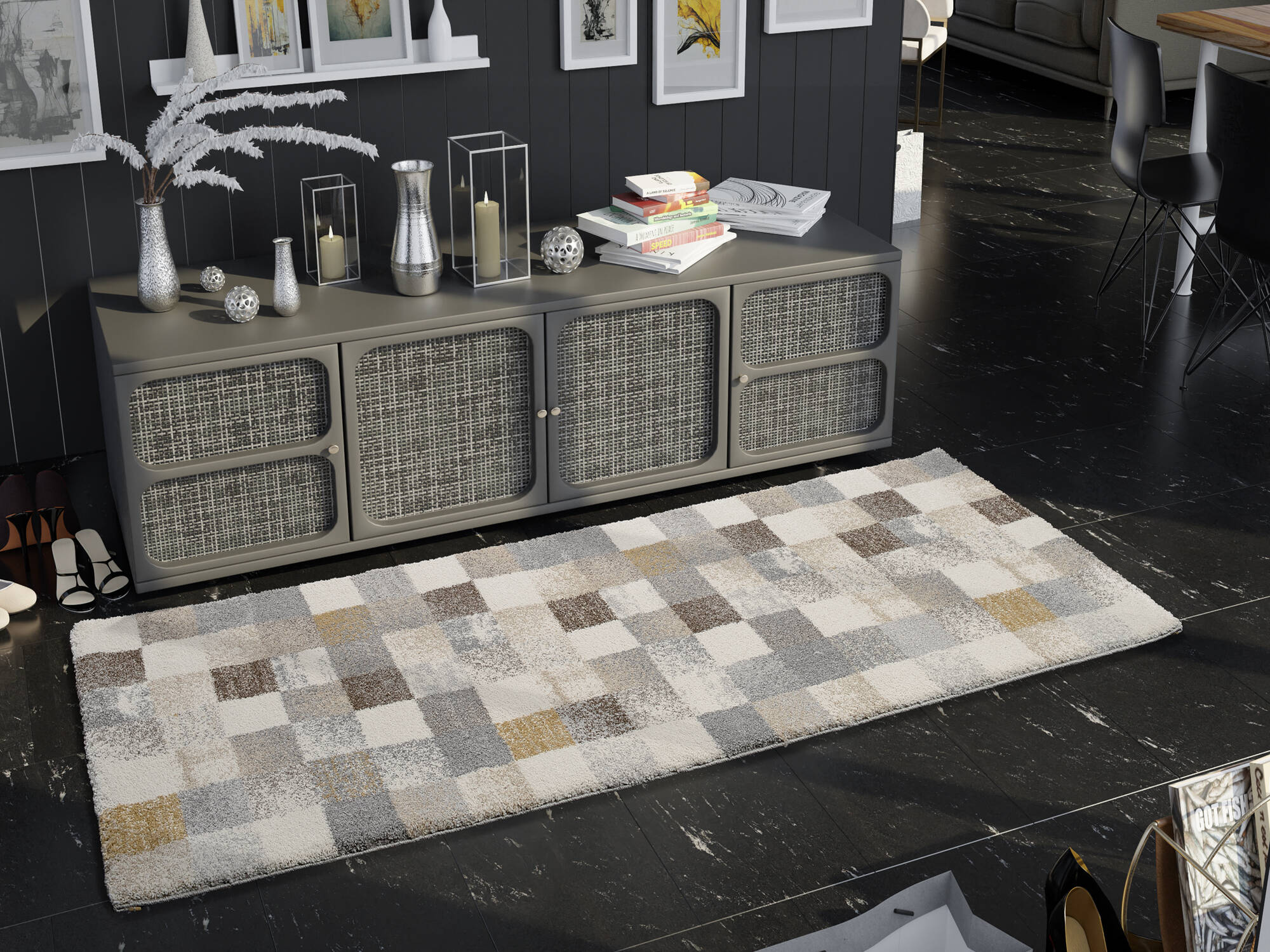 New Villa Squares Teppich Modern Hochflor Galerie New Villa Squares Teppich Modern Hochflor Galerie