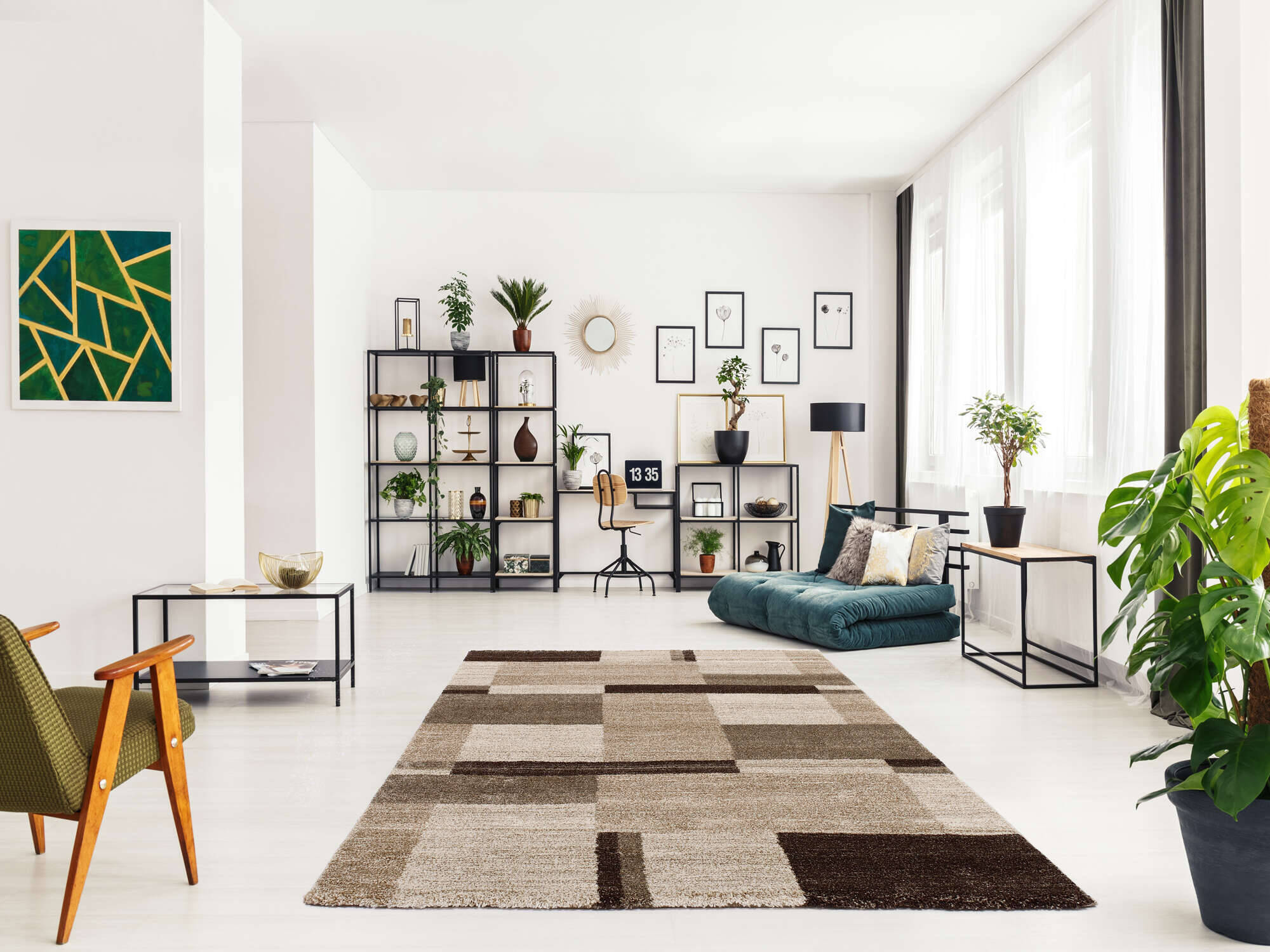 CAB01-616-1 Teppich Castle Beppo Hochflor Shaggy Teppich Modern