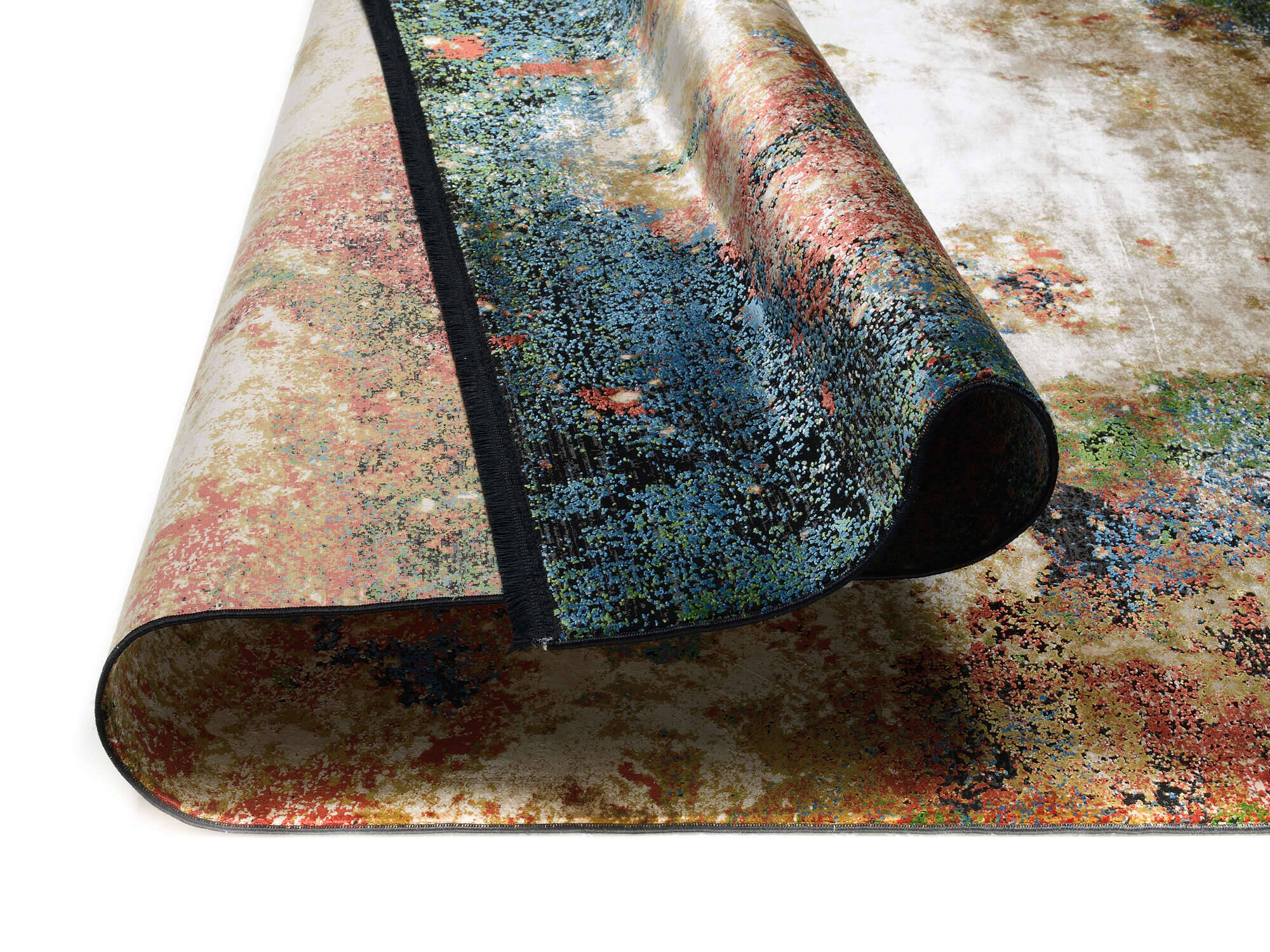 LUX04-598-4 LUXURY FOUR Moderner Design Teppich mit farbbrillanter Modalfaser