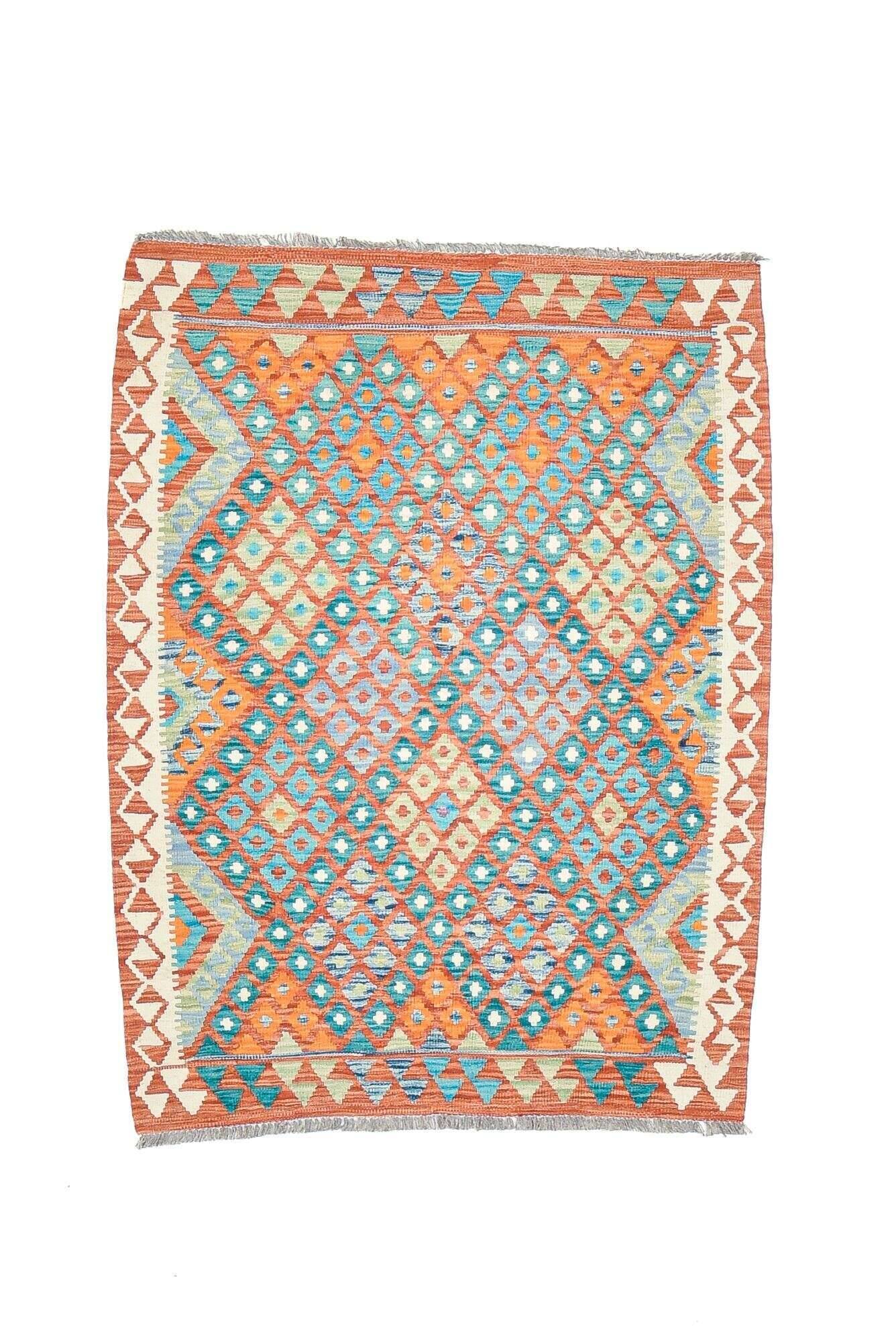 tablashah_3172_800multicolor_434926_1 Kelim Teppich Tablashah Handgewebt Schurwolle bunt 113x150cm